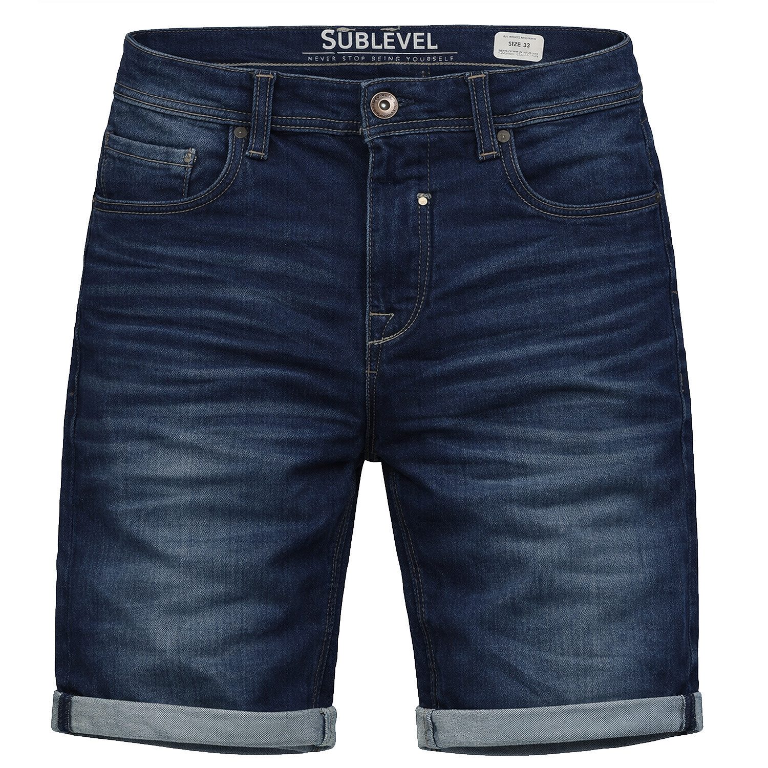 Shorts Herren Sweat Denim Bermuda Shorts Sommer Freizeit Hose