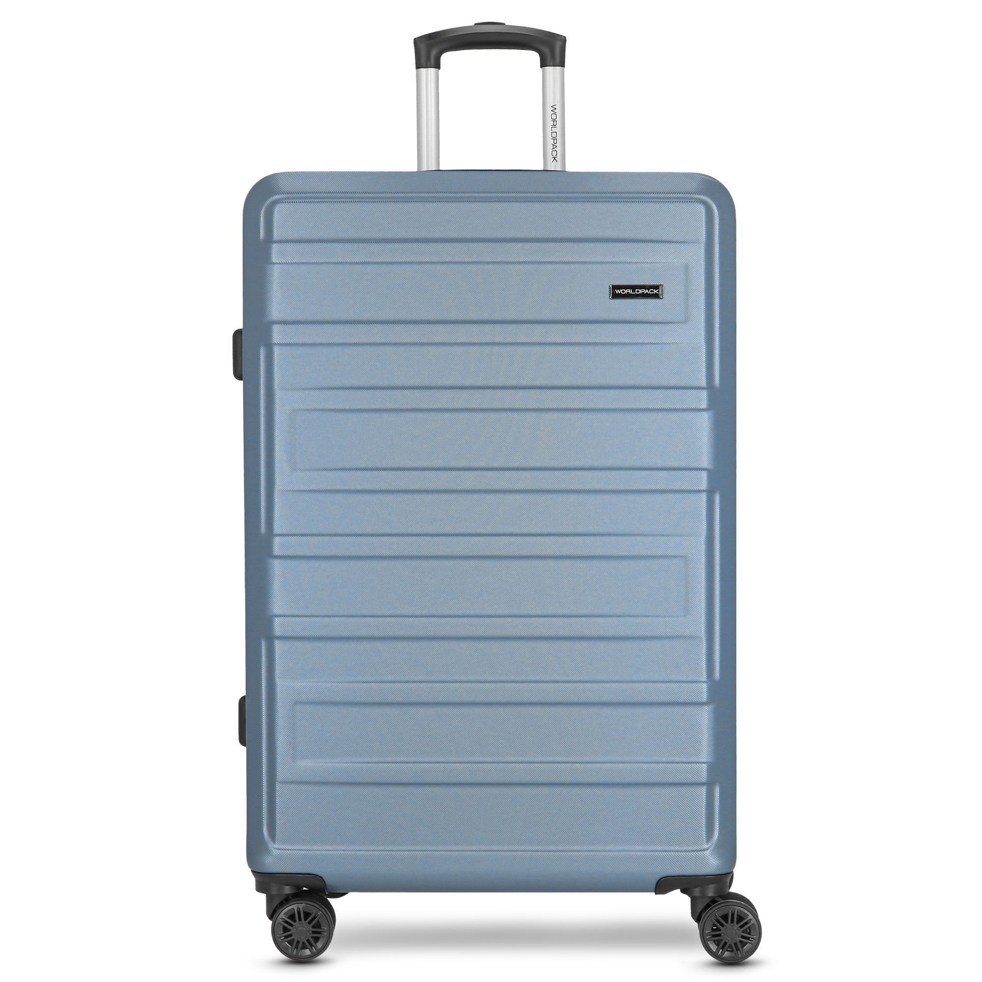 WORLDPACK Hartschalen-Trolley New York 2.0, 4 Rollen, ABS blue-metallic | Hartschalenkoffer