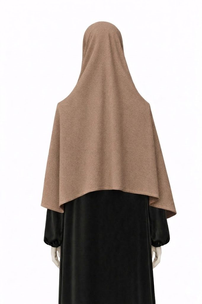 Aymasal Hijab Easy Jersey Hijab to-go Kopftuch Schal Tuch Islam Extra lang 180x70 (Einzelstück, 1-St., Einzelartikel) Easy Hijab mit Frontnaht aus Viskose Stretch Komfort