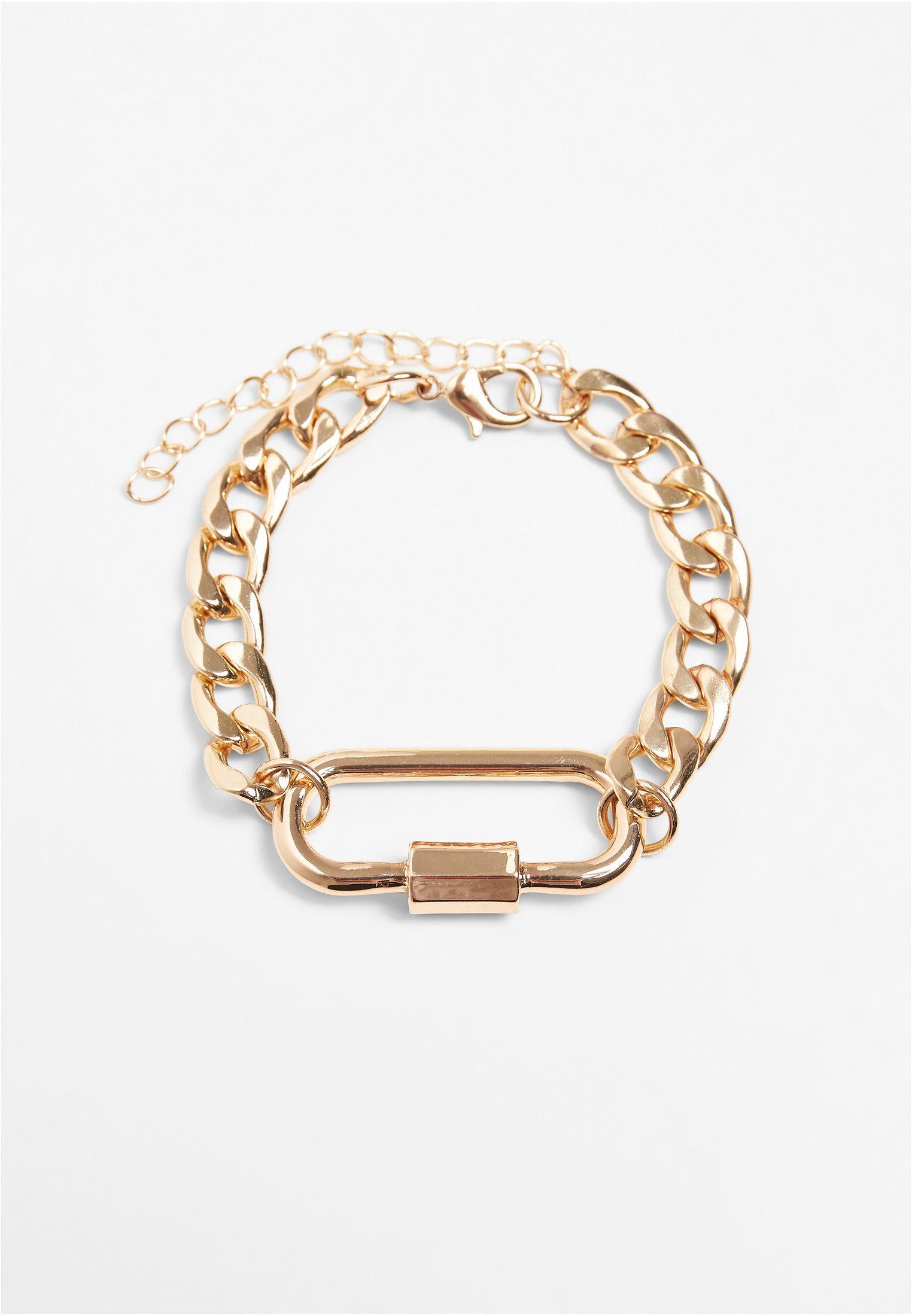 URBAN CLASSICS Bettelarmband Accessoires Fastener Bracelet gold