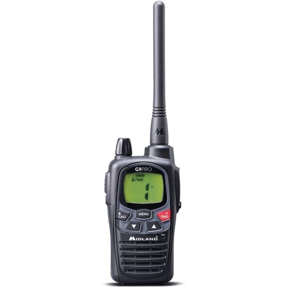 Midland Funkgerät C1385 G9 Pro - Funkgerät - Single - PMR+LPD - 1800 mAh - schwarz | Walkie Talkies