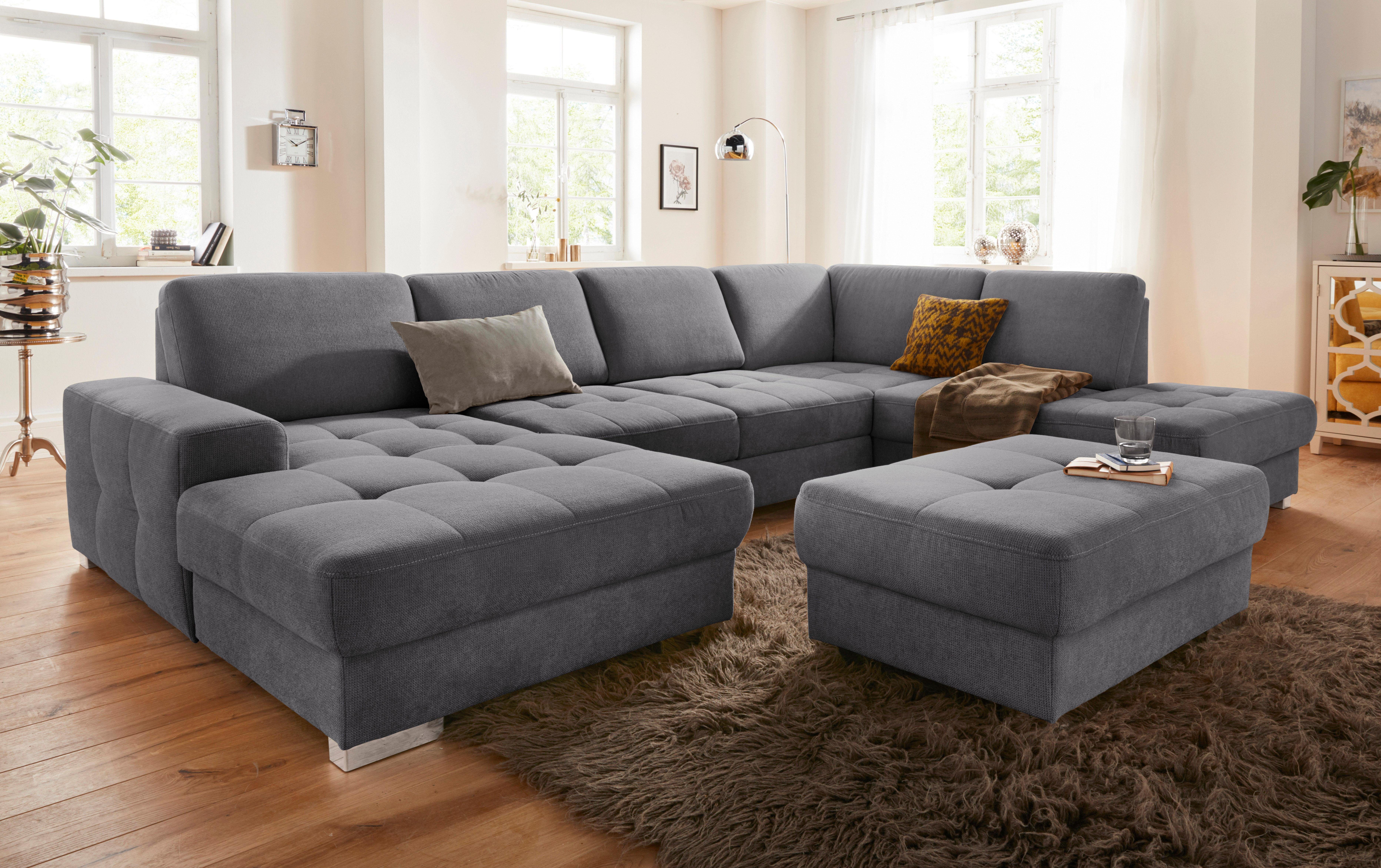 sit&more Wohnlandschaft "Santorini U-Form", mit Federkern und Sitztiefenver günstig online kaufen