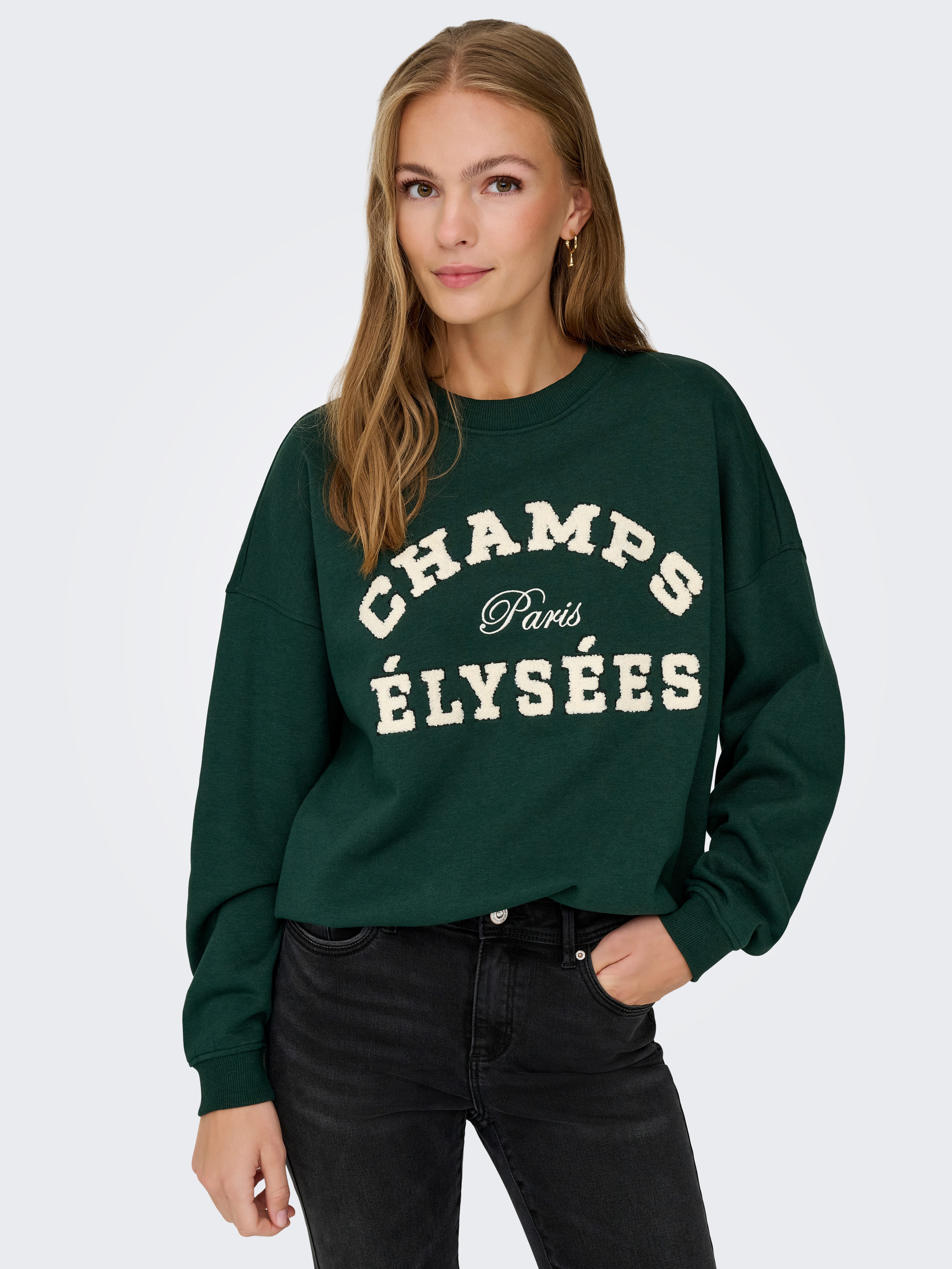 JDY Sweatshirt JDYMESA L/S O-NECK EMB günstig online kaufen