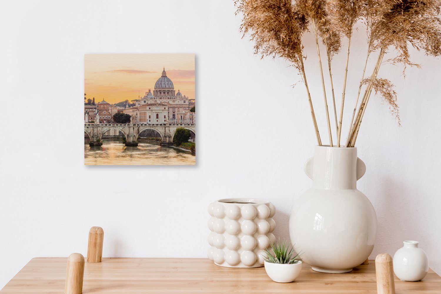 Wohnzimmer Skyline für (1 Leinwandbild St), Rom, Bilder OneMillionCanvasses® - Leinwand Italien - Schlafzimmer