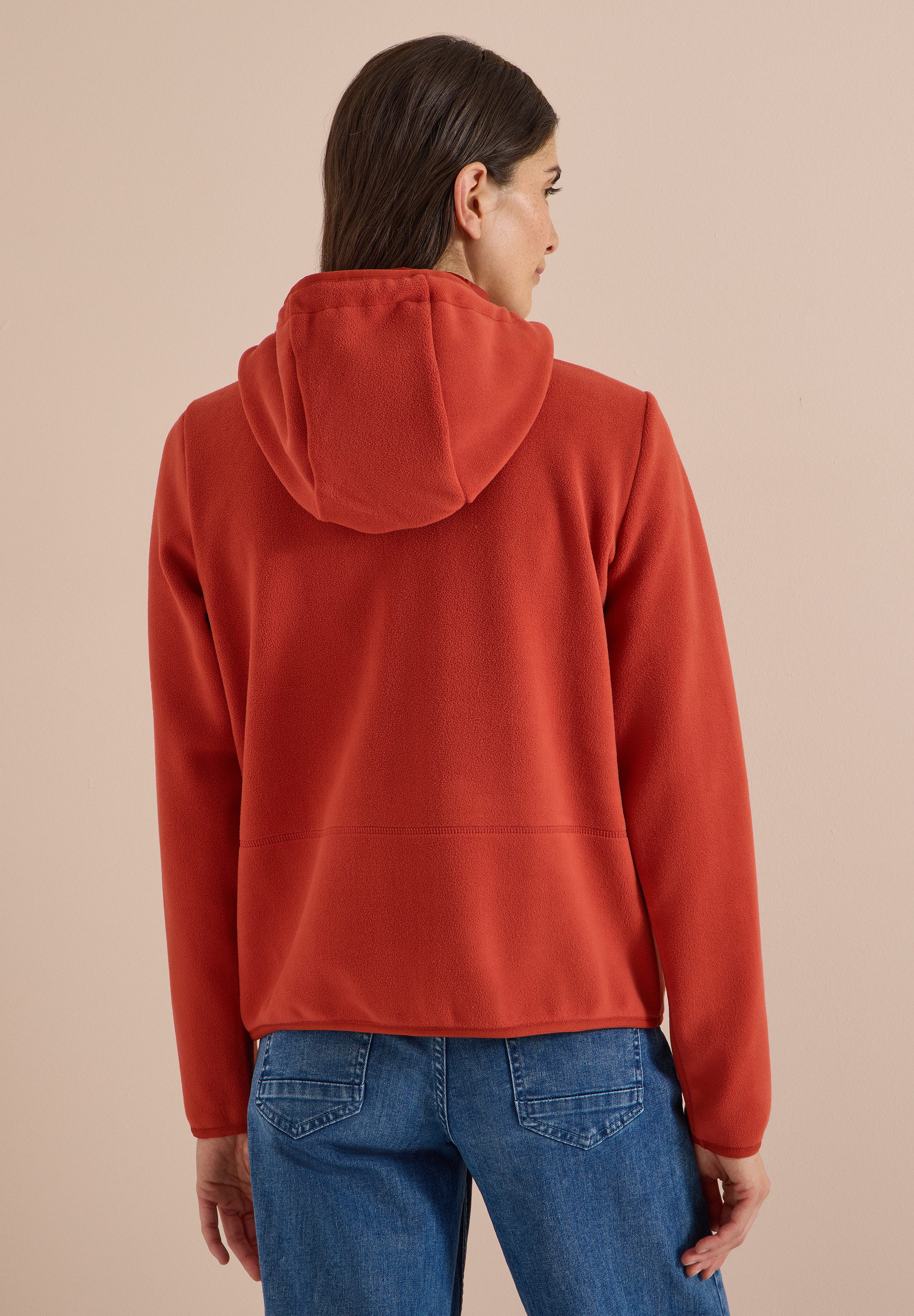 CECIL Fleecejacke in Unifarbe
