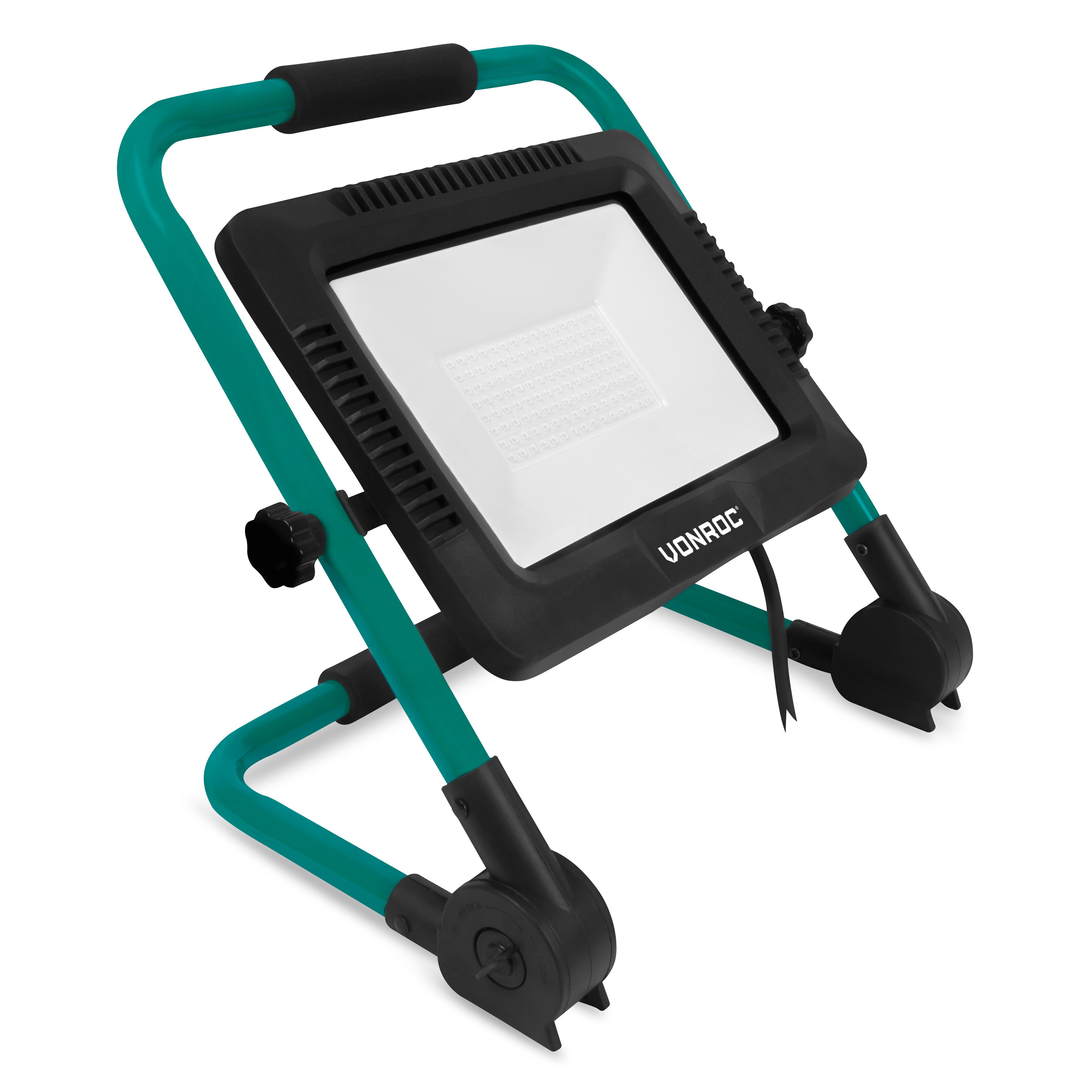 VONROC LED Arbeitsleuchte - klappbar - schwenkbar, breiter Abstrahlwinkel, - 100W Arbeitslampe