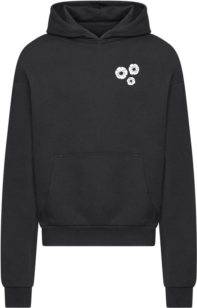 Hoodie Bold Flowers Heavy Cotton Box Hoody