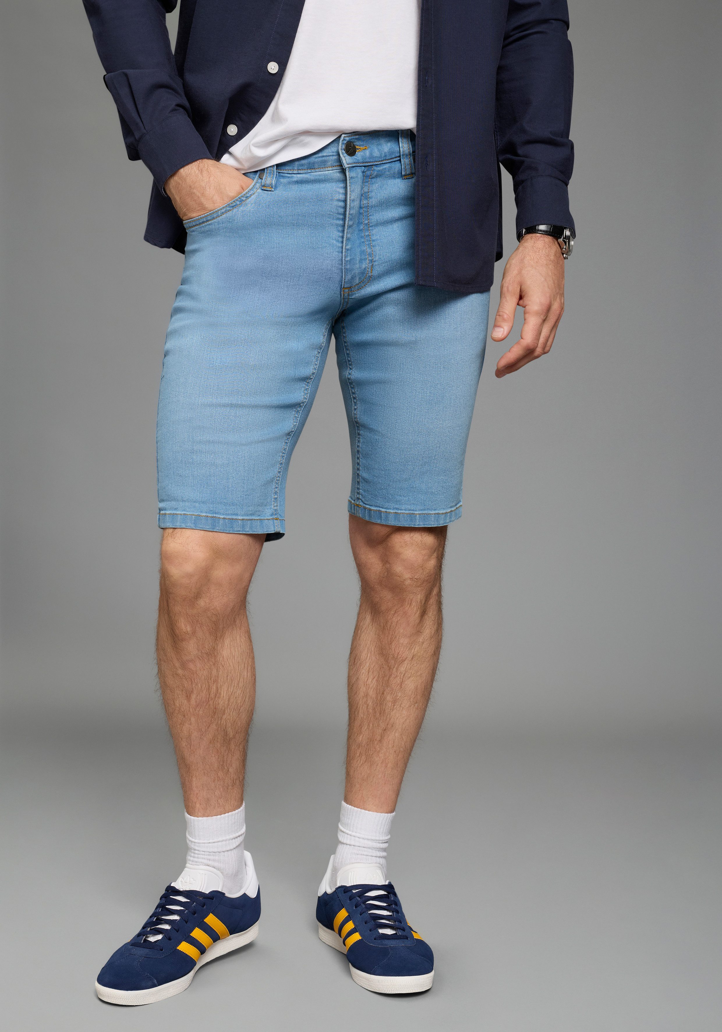 Arizona Jeansshorts Doppelpack Denimshorts (2er-Pack) Regular-Fit, gerade geschnittenes Bein
