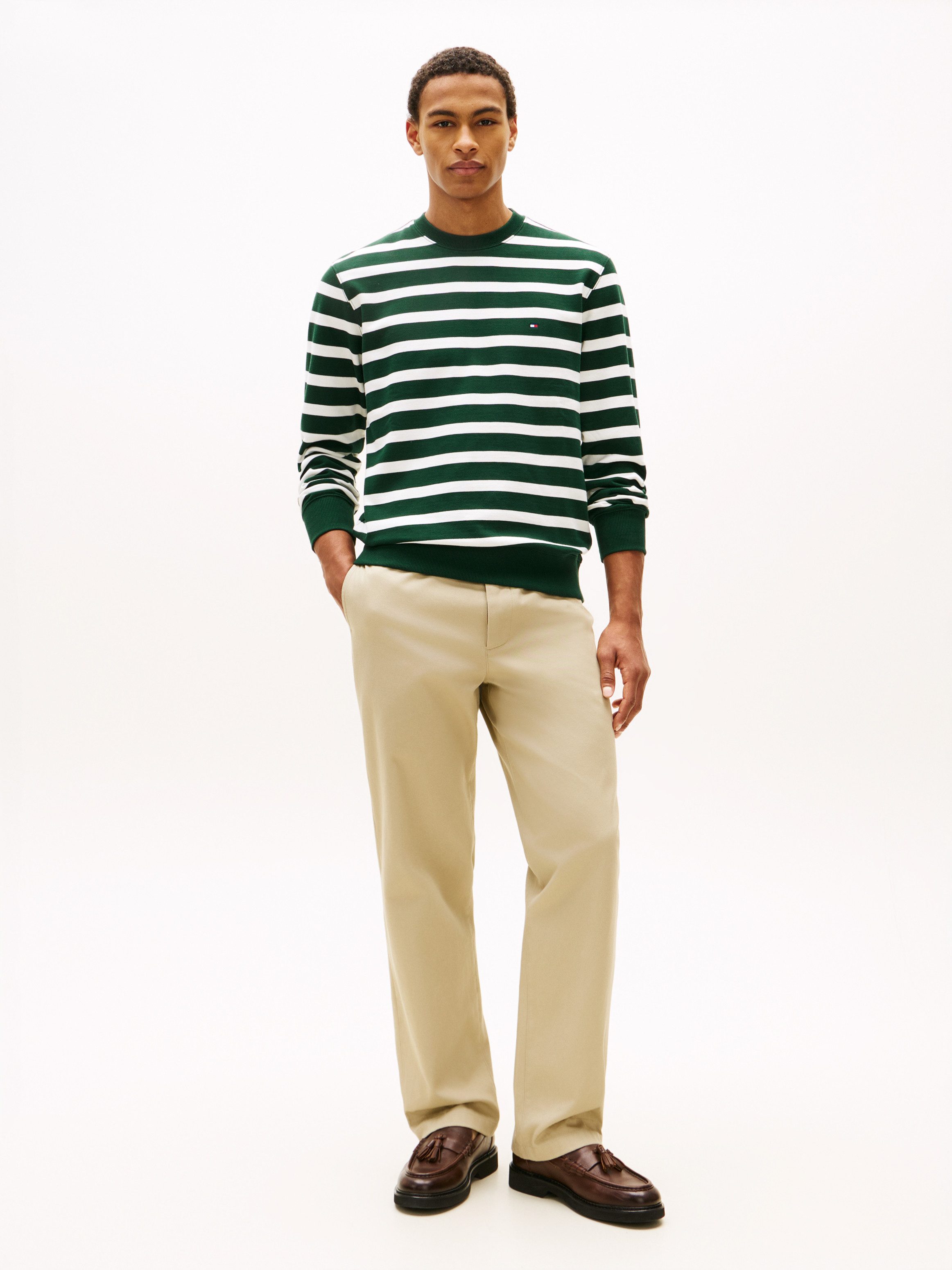 Tommy Hilfiger Sweatshirt TERRY BLOCK Regular fit mit Rundhalsausschnitt