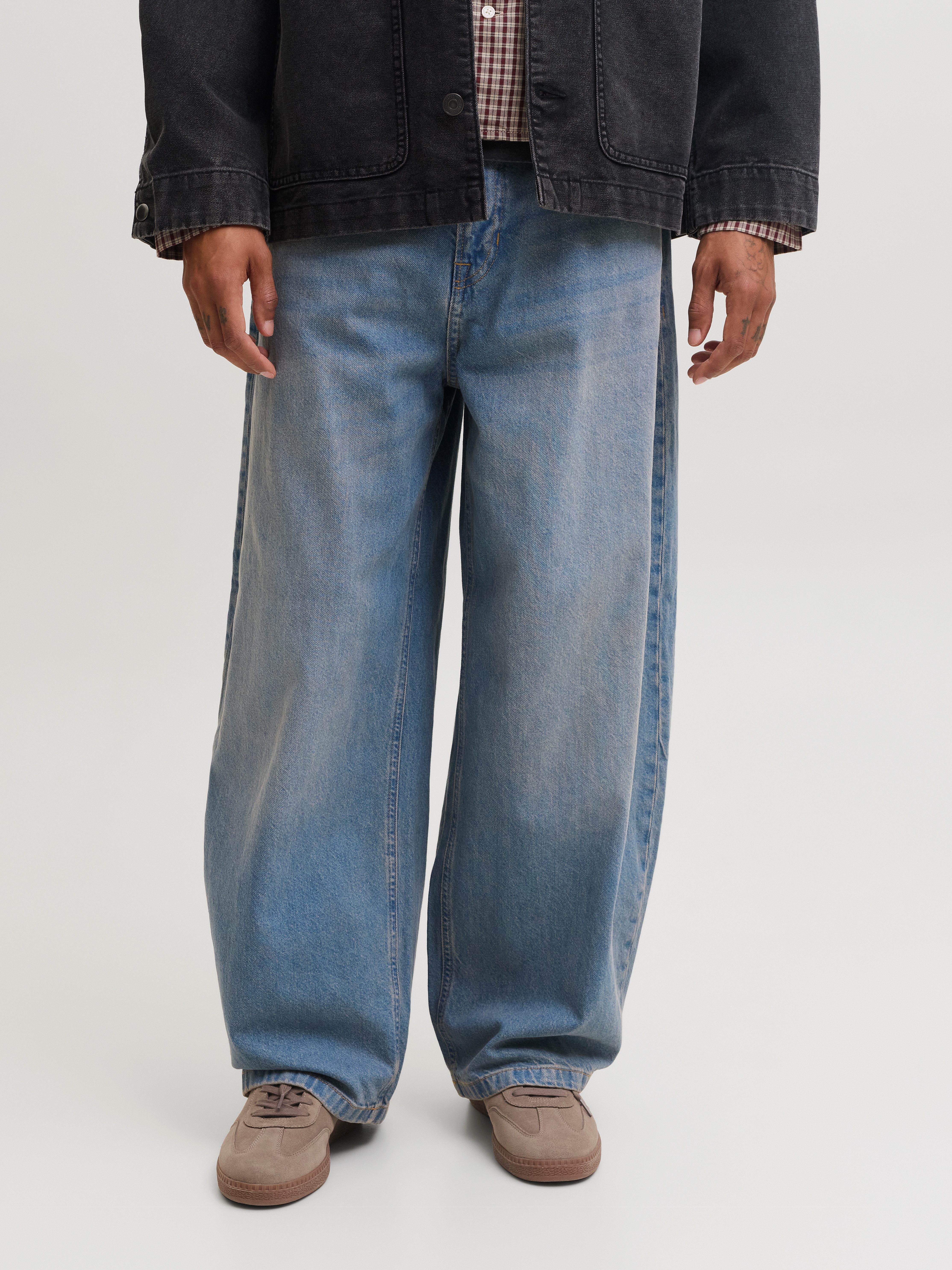 Jack & Jones Relax-fit-Jeans JJIJOEY JJCREW SQ 071 SN Baumwolle, relaxed fit
