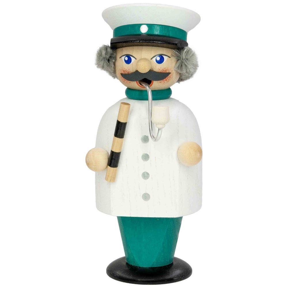 Seiffener Volkskunst Фигурка курильщик Kleine Gesellen - Volkspolizist 14 cm 12273- aus dem Erzgebirge