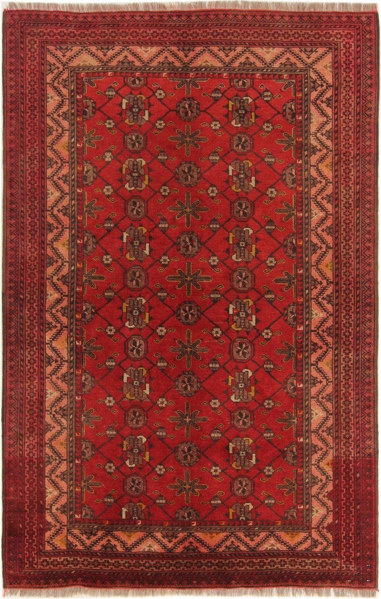 Afghan Orientteppich, mm Nain 127x195 Handgeknüpfter Trading, Orientteppich 6 Höhe: rechteckig, Mauri