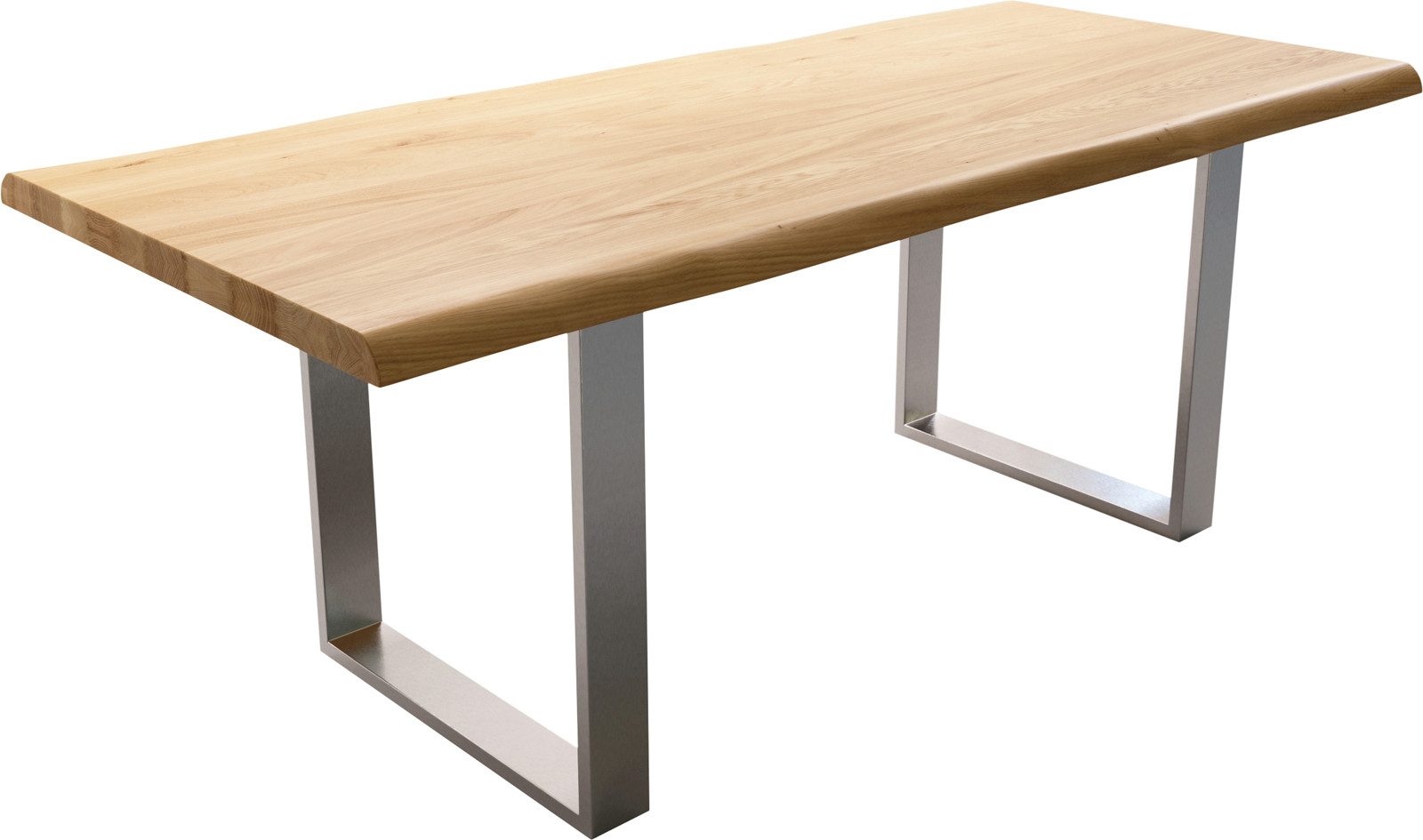 DELIFE Esstisch Edge, Eiche Natur 200x100 günstig online kaufen