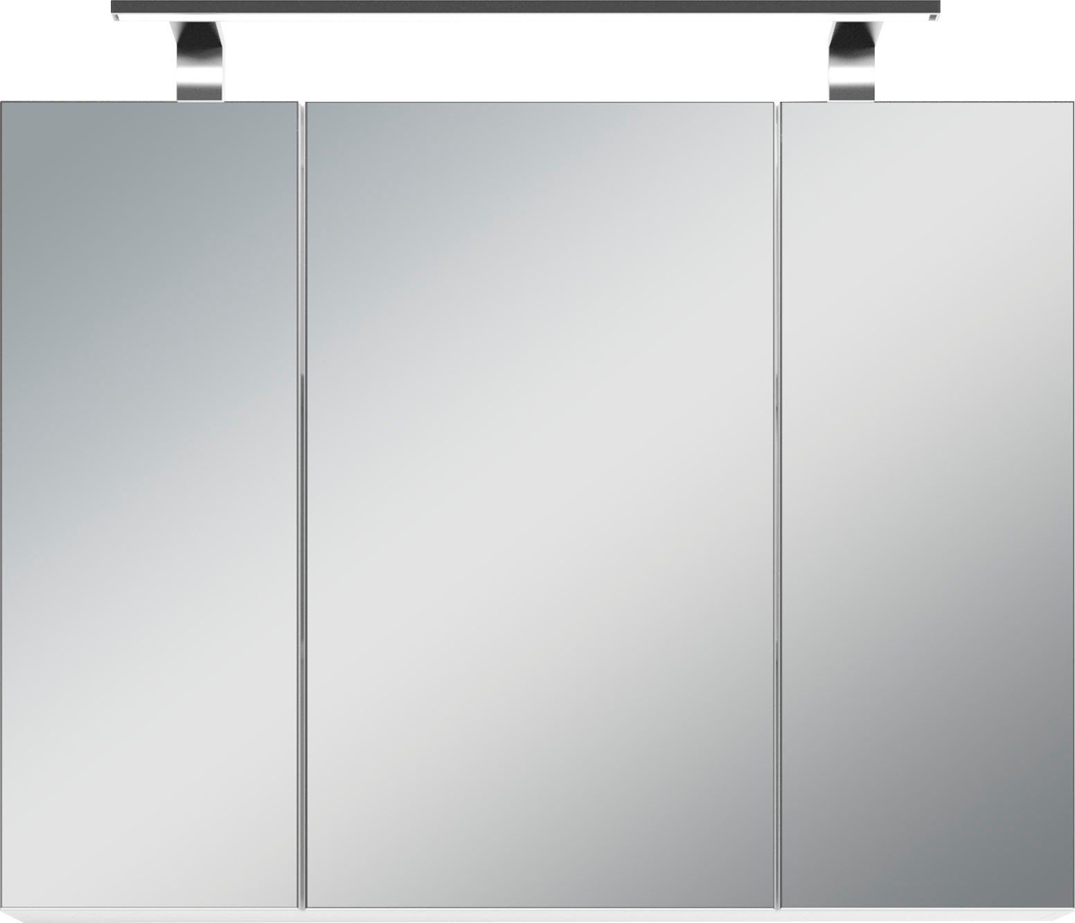 Homexperts Spiegelschrank Salsa Schalter-/Steckdosenbox mit LED-Beleuchtung 80 & Breite cm