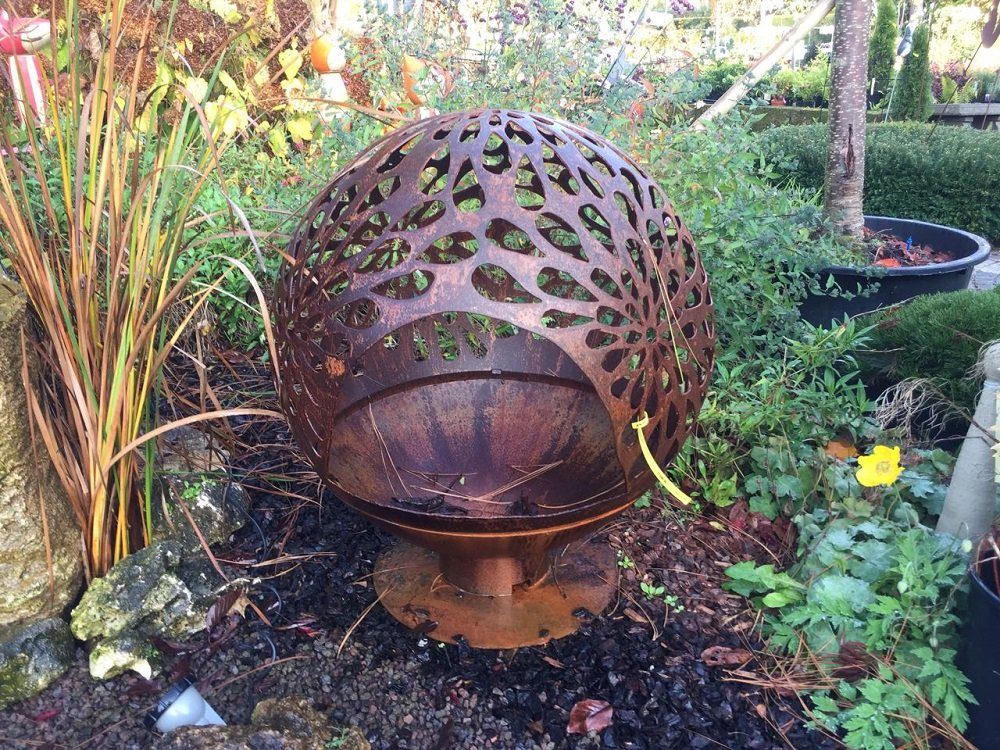 Jürgen Bocker - Gartenambiente Feuerstelle Feuerstelle Romantik 40-80 cm Gartenfeuer Terassenfeuer Cortenstahl