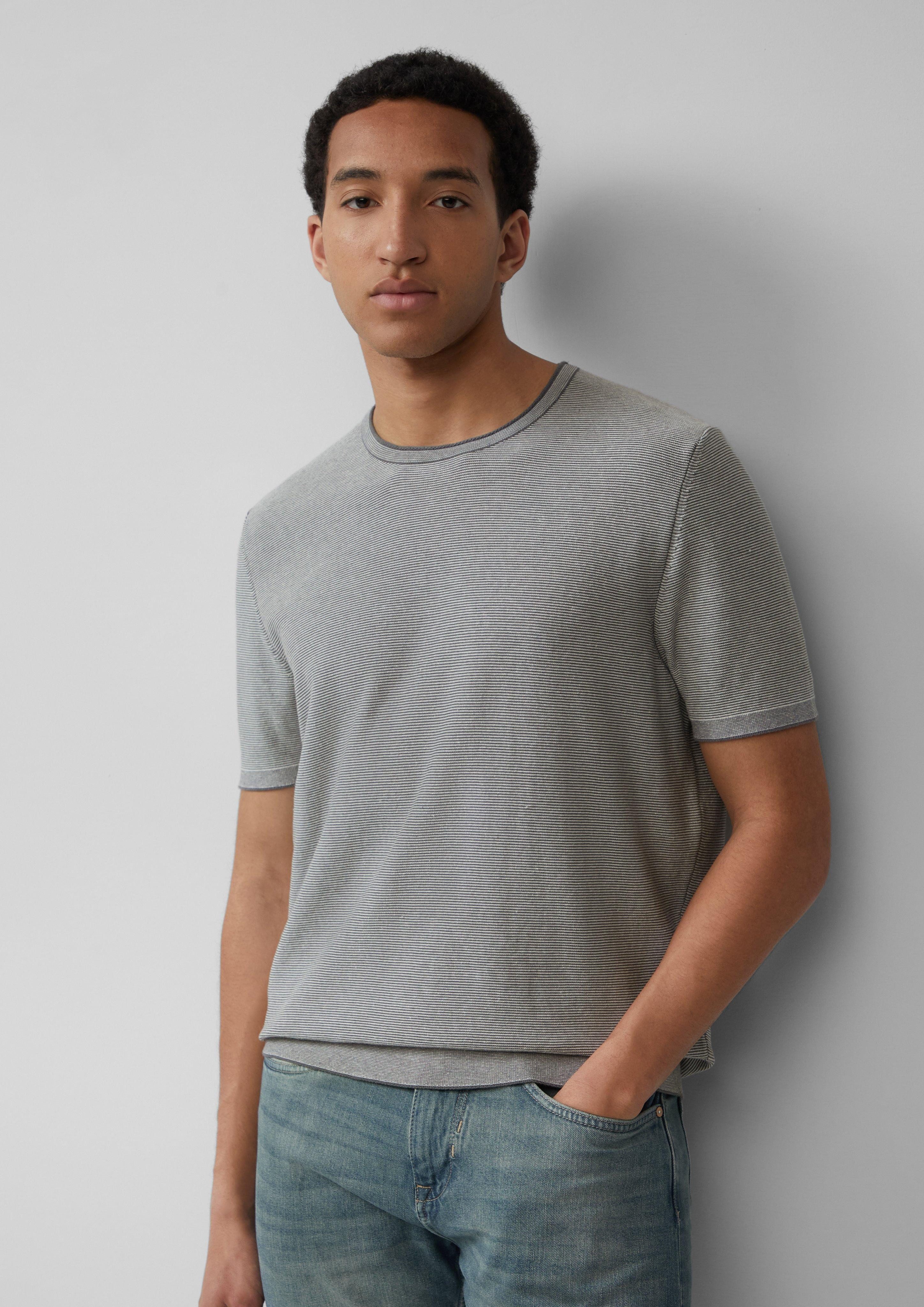 s.Oliver Strickpullover Gestreiftes Strick-T-Shirt aus Leinenmix günstig online kaufen