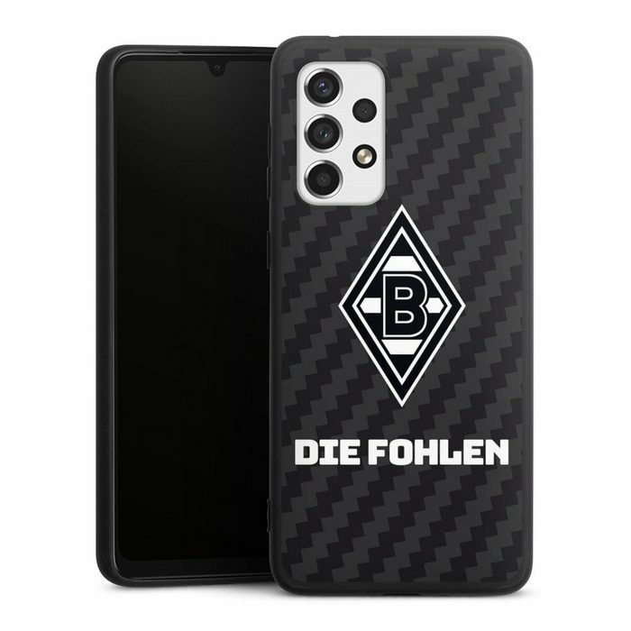 DeinDesign Handyhülle Borussia Mönchengladbach Carbon Gladbach Die Fohlen Carbon Samsung Galaxy A33 5G Silikon Hülle Premium Case Handy Schutzhülle