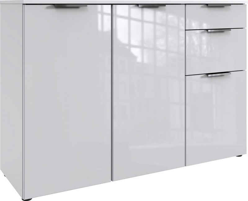 Wimex Kombikommode Level36 C by fresh to go, mit Glaselementen auf der Front, soft-close Funktion, 122cm breit