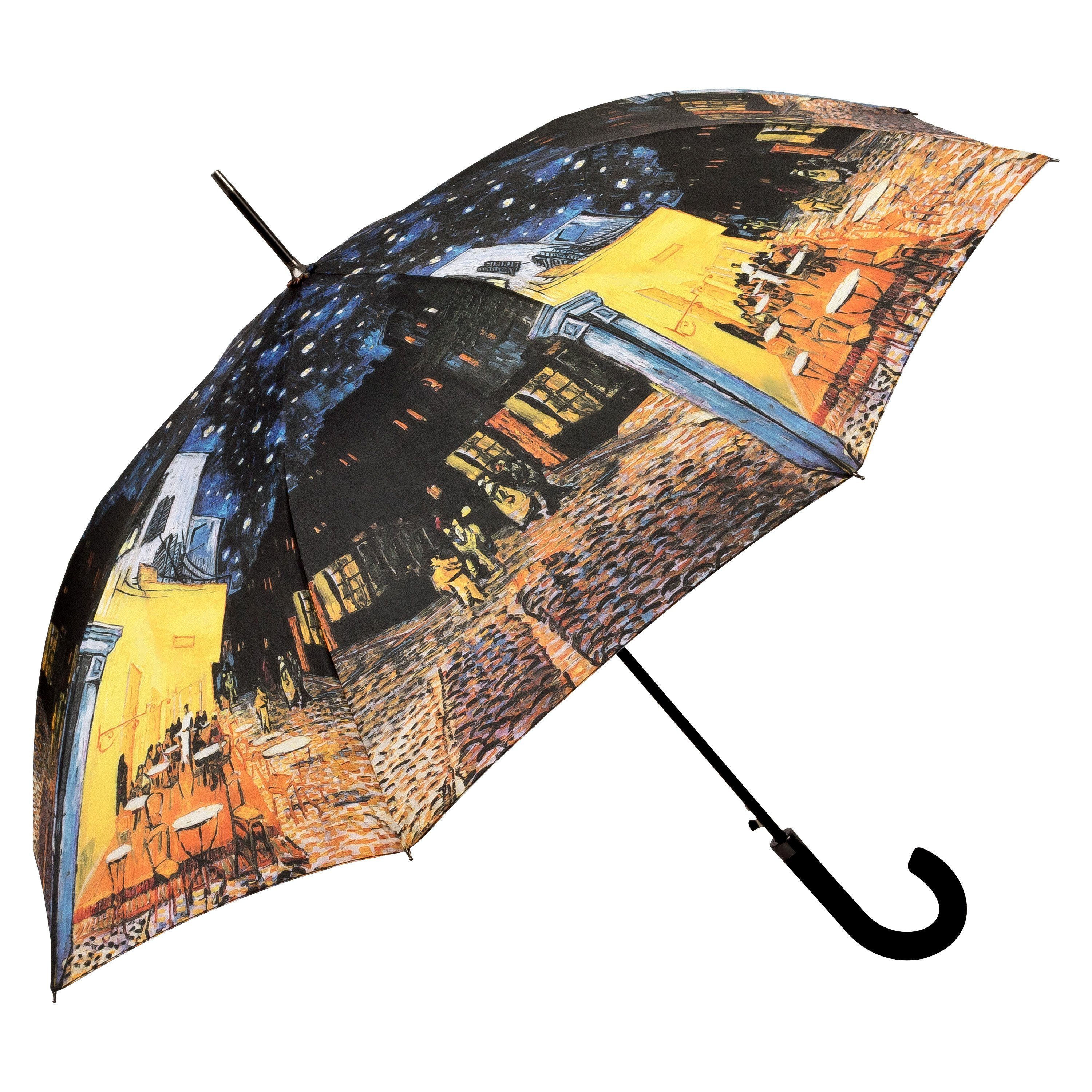 von Vincent Nachtcafé Stockregenschirm Stabil, Kunstdruck Motivschirm Van Kunst Gogh: Lilienfeld