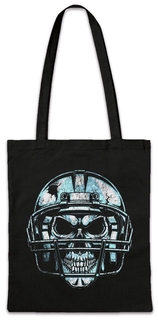 Beuteltasche American Football Skull Stofftasche Player Ball Spieler Team Skull