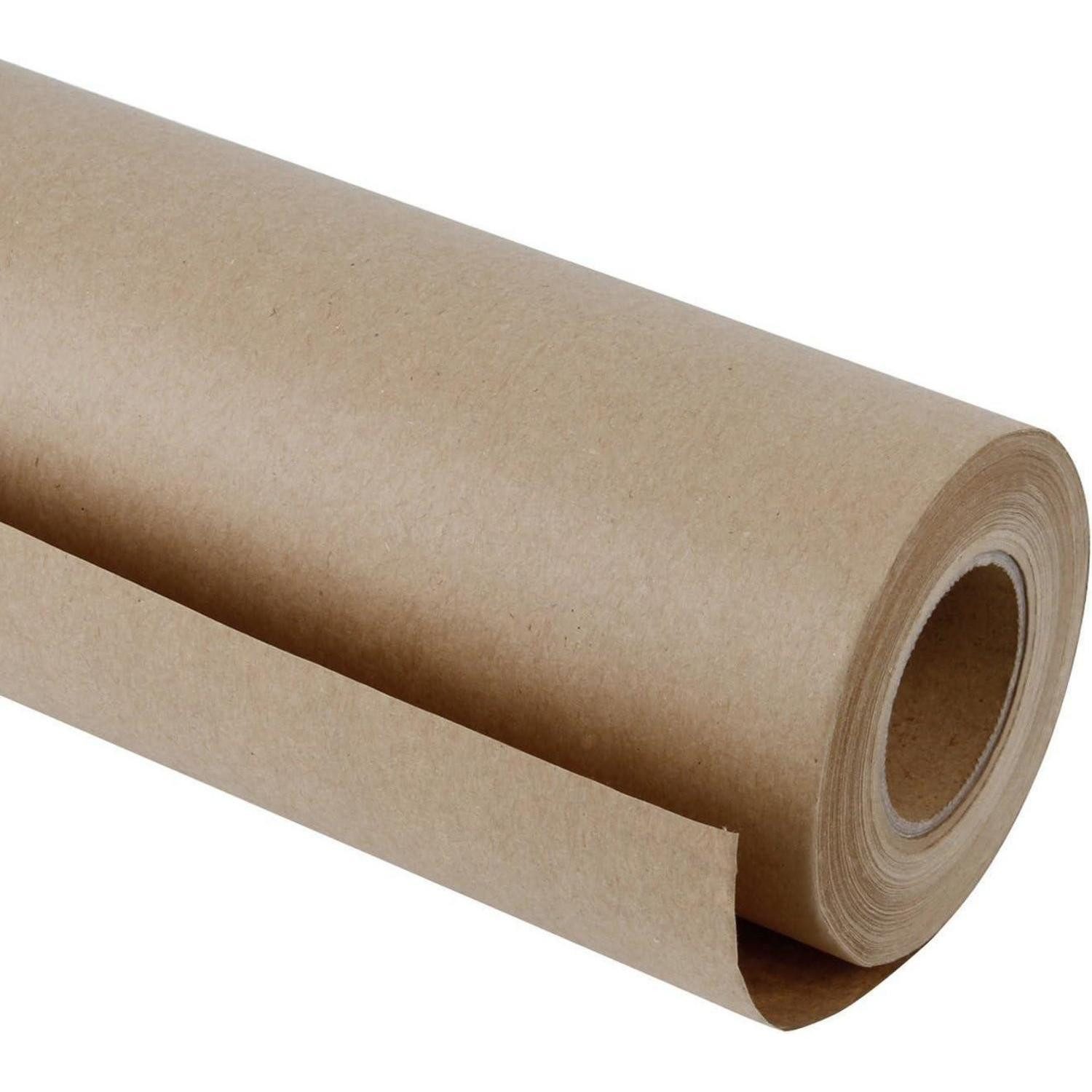 LuxusKollektion Packpapier Kraftpapier Recyclingpapier 91.4cm 30m Verpackung Versand Braun