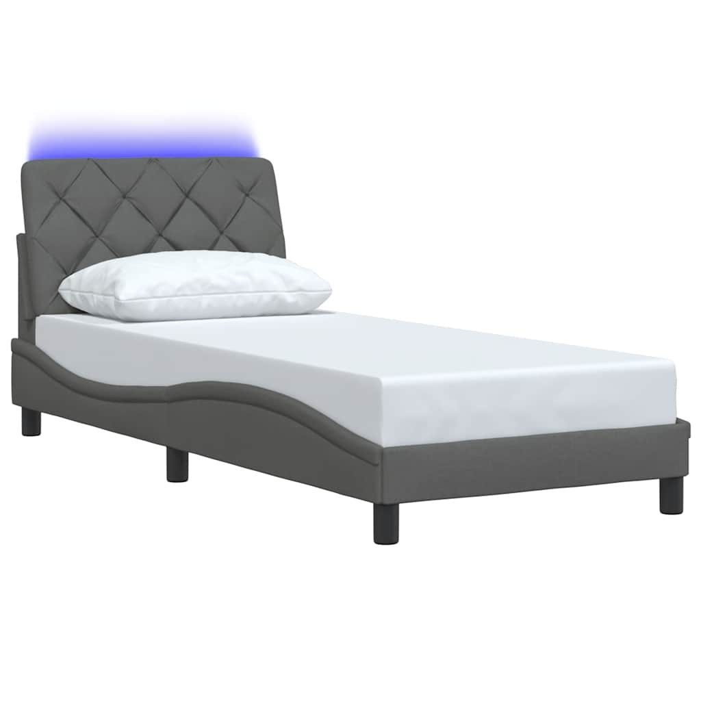 vidaXL Bett Bettgestell mit LED ohne günstig online kaufen