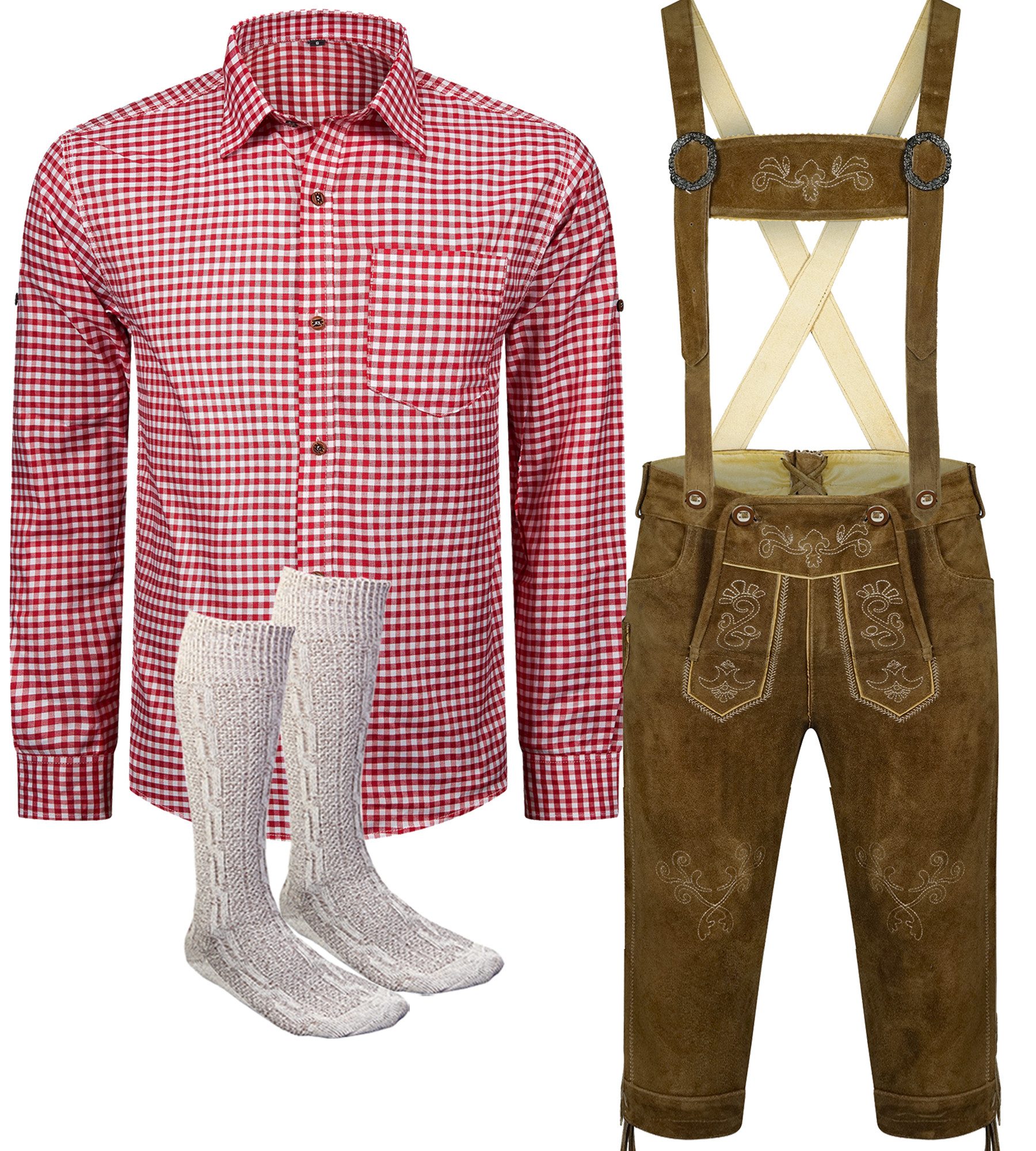ALL THE GOOD Trachtenlederhose Herren Trachtenset Bayerische Oktoberfest (H günstig online kaufen