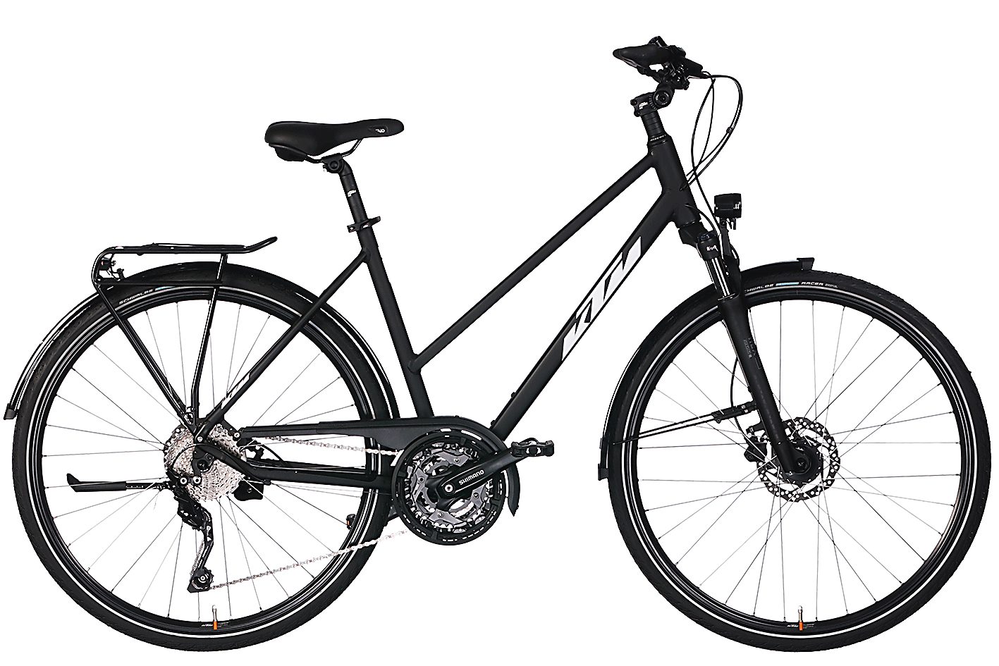 KTM Trekkingrad KTM Veneto Disc 30 Damen Trapez schwarz 2024, 30 Gang Shimano Deore T6000-10 SGS shadow, Kettenschaltung
