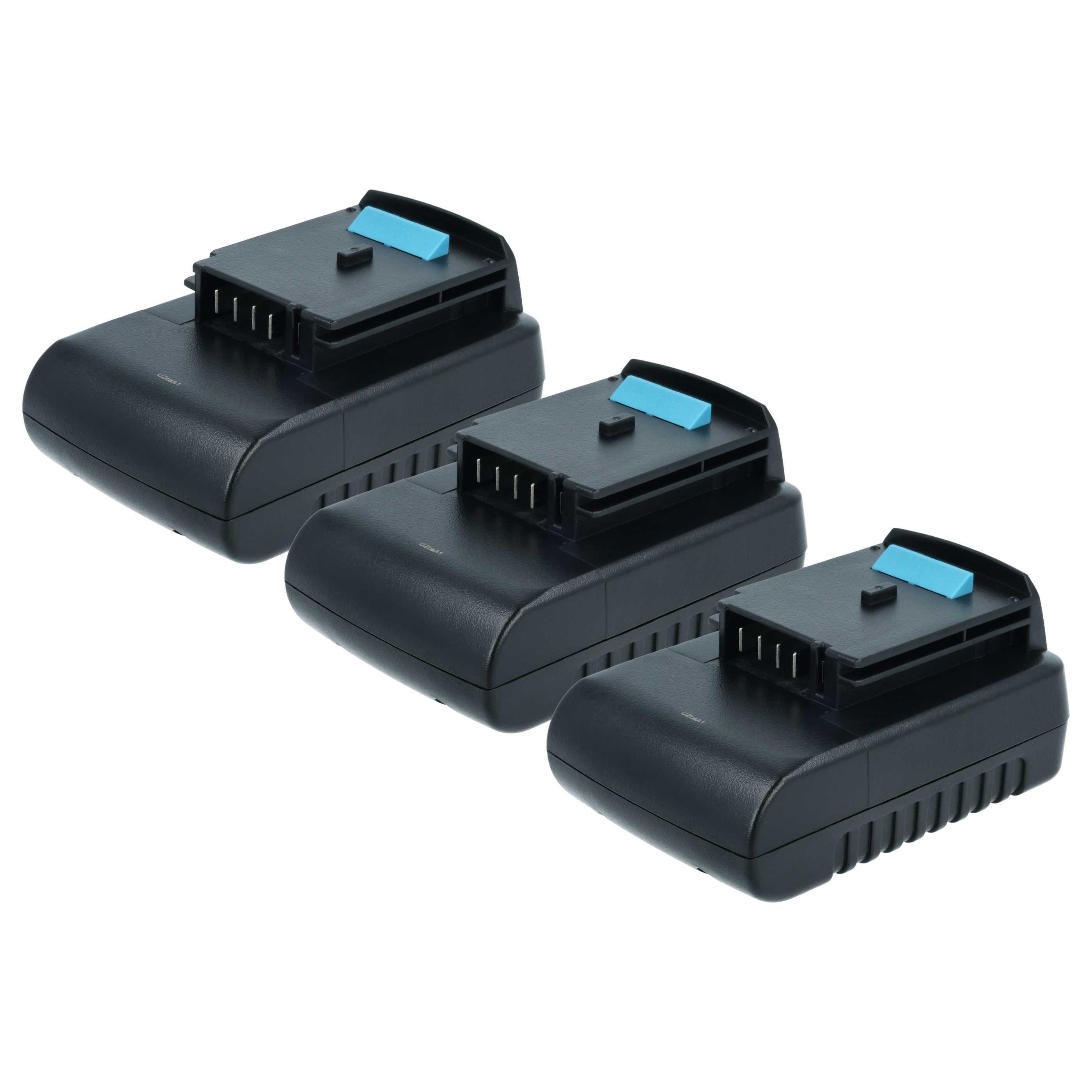 vhbw Akku Ersatz für Black & Decker A1514L für Elektrowerkzeug (1,5 Ah, Akku Akku Li-Ion 1500 mAh (14,4 V, 3 St), Leistungsfähige Austausch-Akkus für Werkzeug Powertools wie