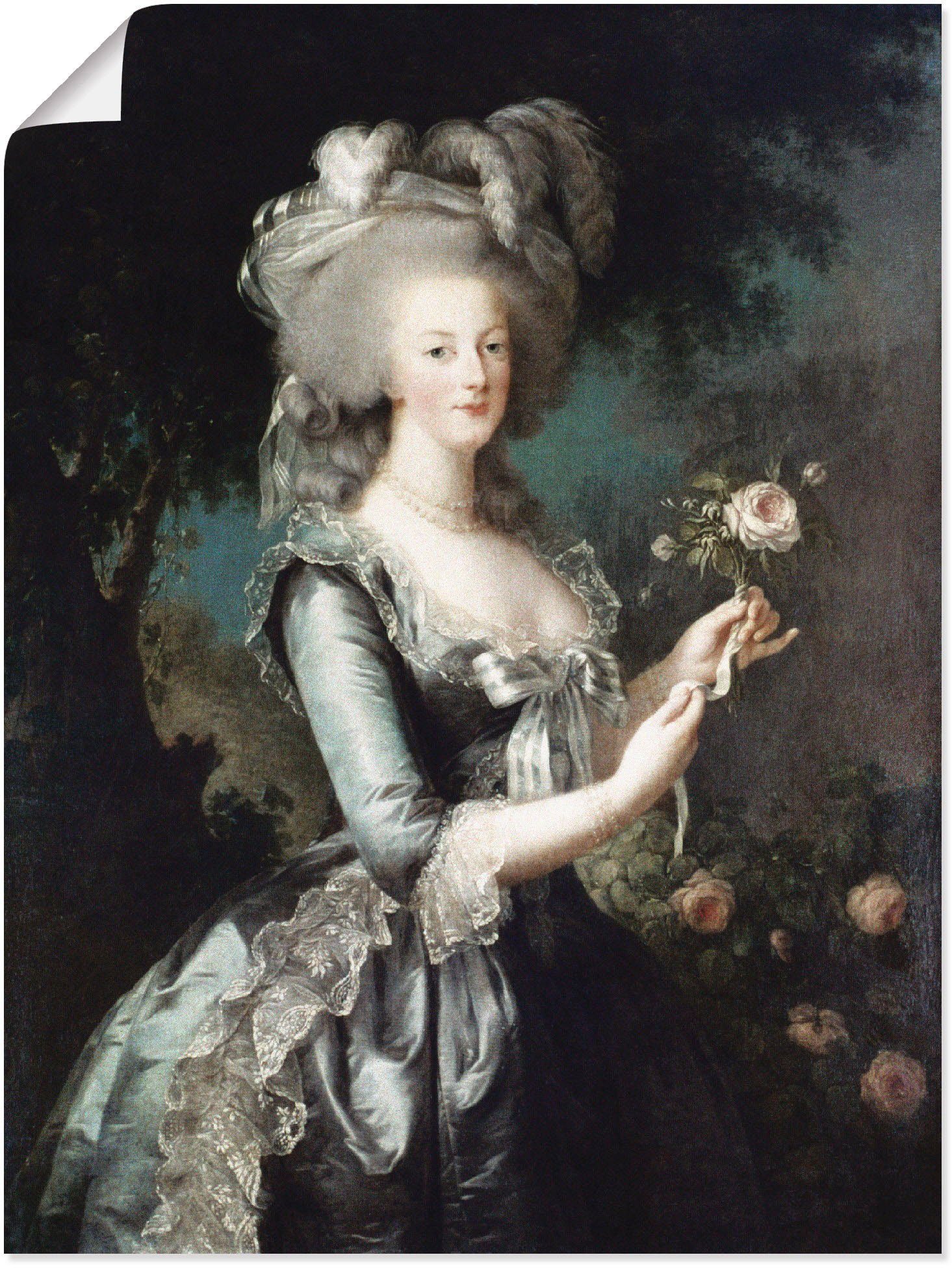 Artland Wandbild Marie Antoinette, 1783, Menschen (1 St), als Alubild, Leinwandbild, Wandaufkleber oder Poster in versch. Größen | Poster