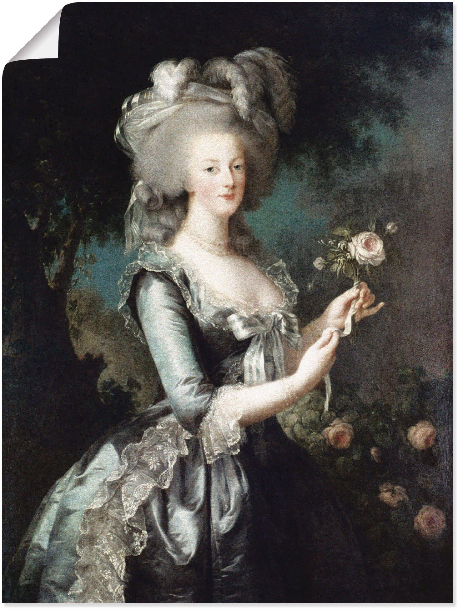 Artland Wandbild Marie Antoinette, 1783, Menschen (1 St), als Alubild, Outdoorbild, Leinwandbild, Плакат in verschied. Größen