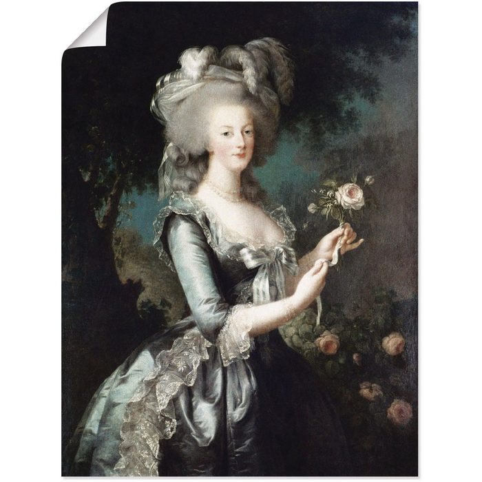 Artland Wandbild Marie Antoinette 1783 Menschen (1 St) als Alubild Leinwandbild Wandaufkleber oder Poster in versch. Größen