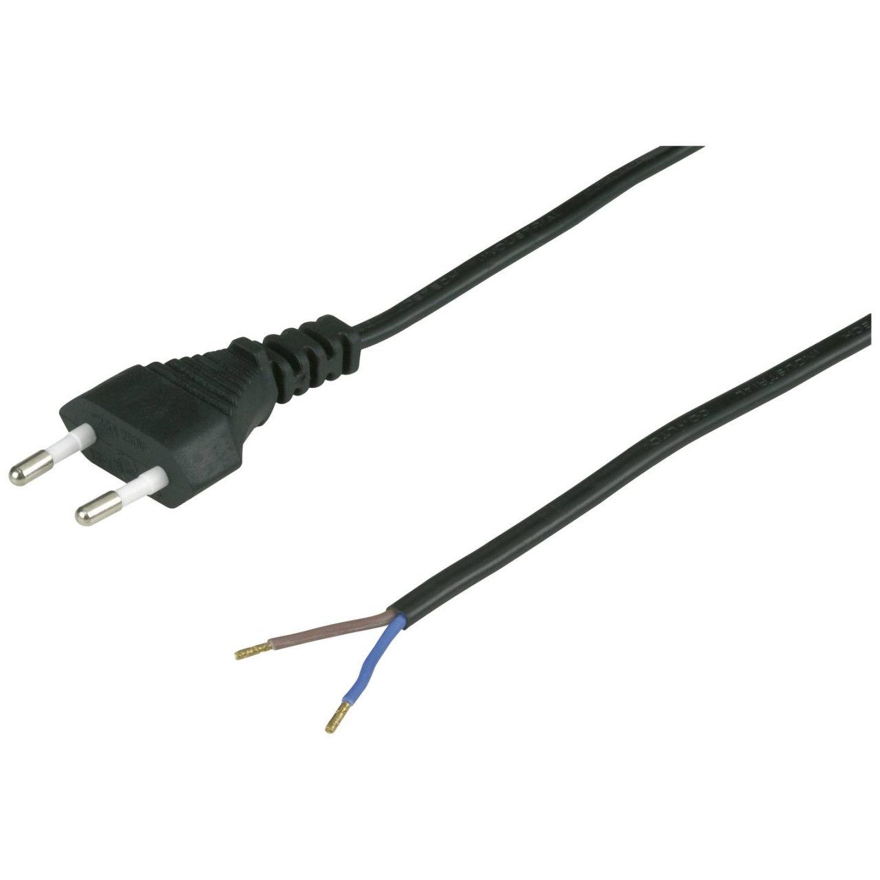 REV Zuleitung Euro 2m H03VVH2-F 2x0,75mm² Elektroherd-Zuleitung
