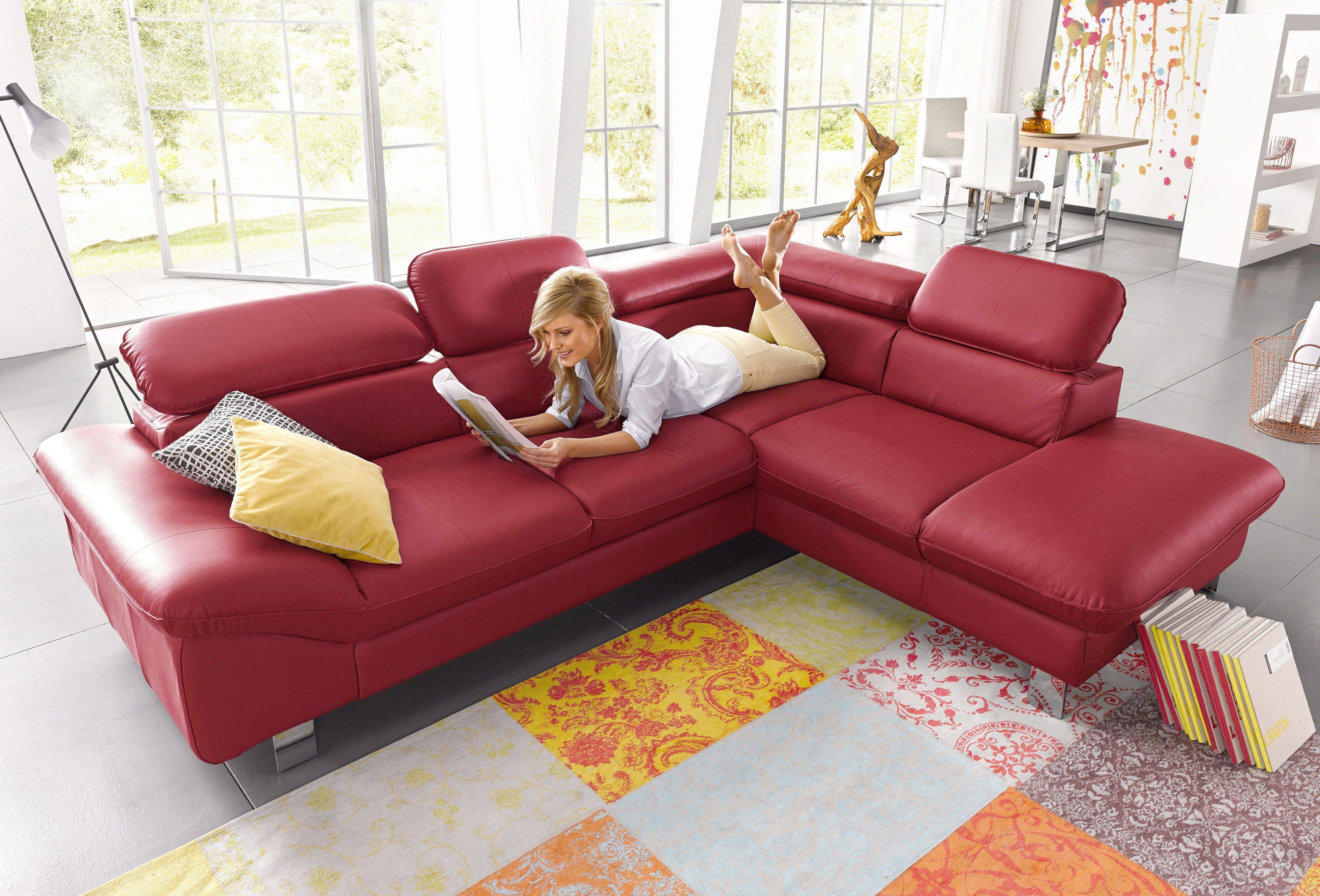 COTTA Ecksofa Driver L-Form, mit Kopfteilverstellung, günstig online kaufen
