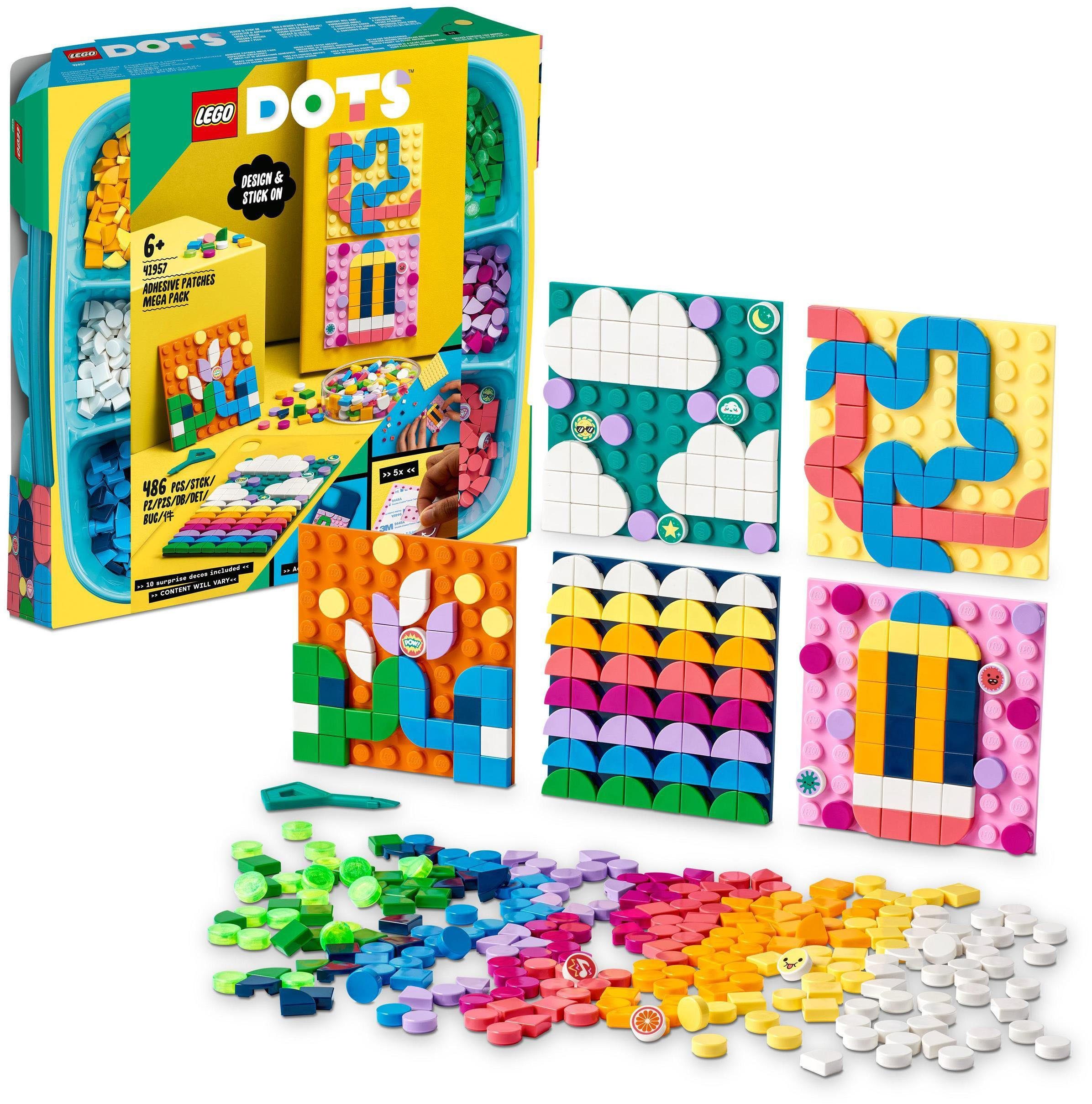 LEGO® Konstruktionsspielsteine Kreativ-Aufkleber Set (41957), LEGO® DOTS, (486 St), Made in Europe