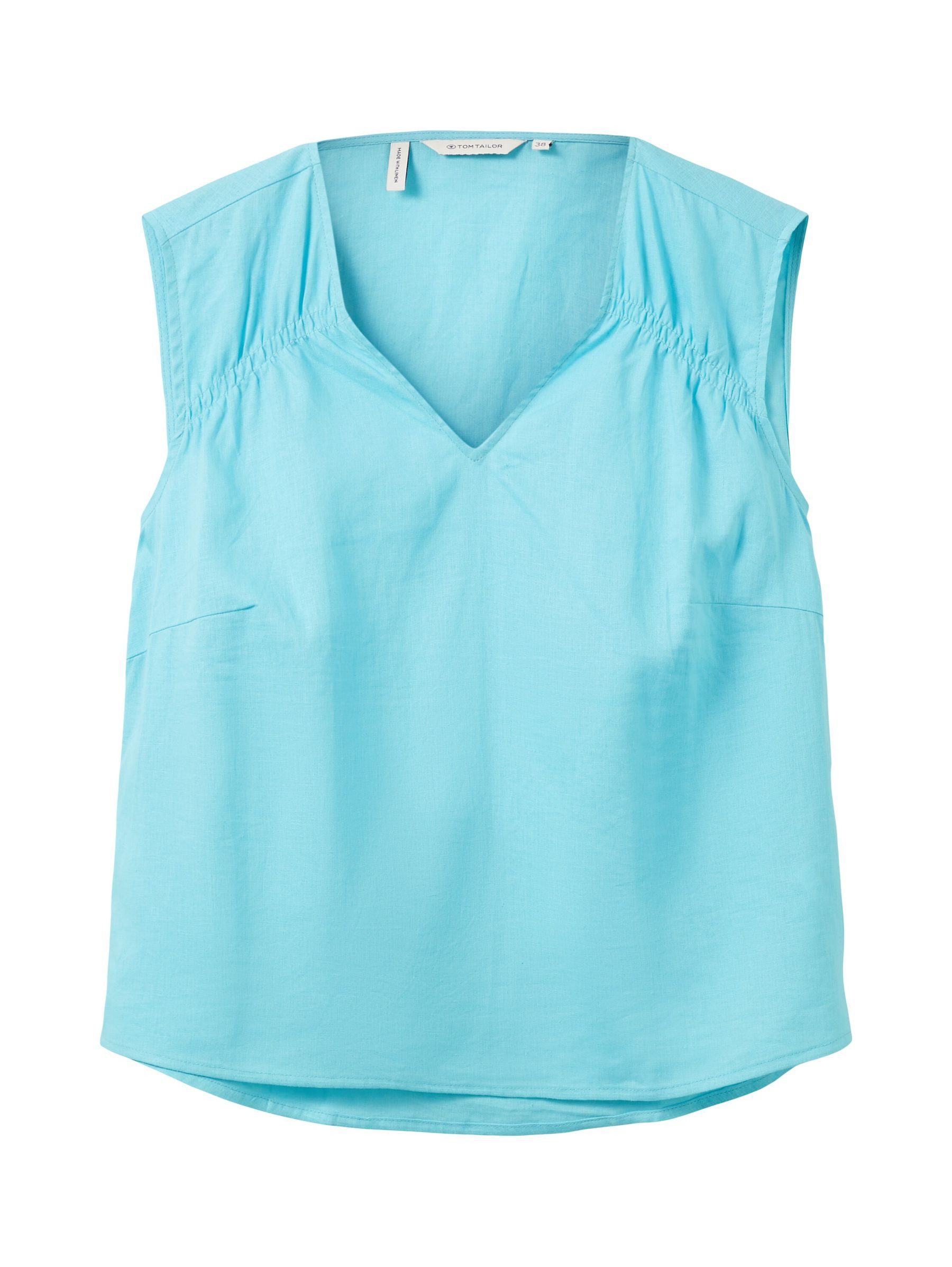 TOM TAILOR Shirttop linen mix blouse top