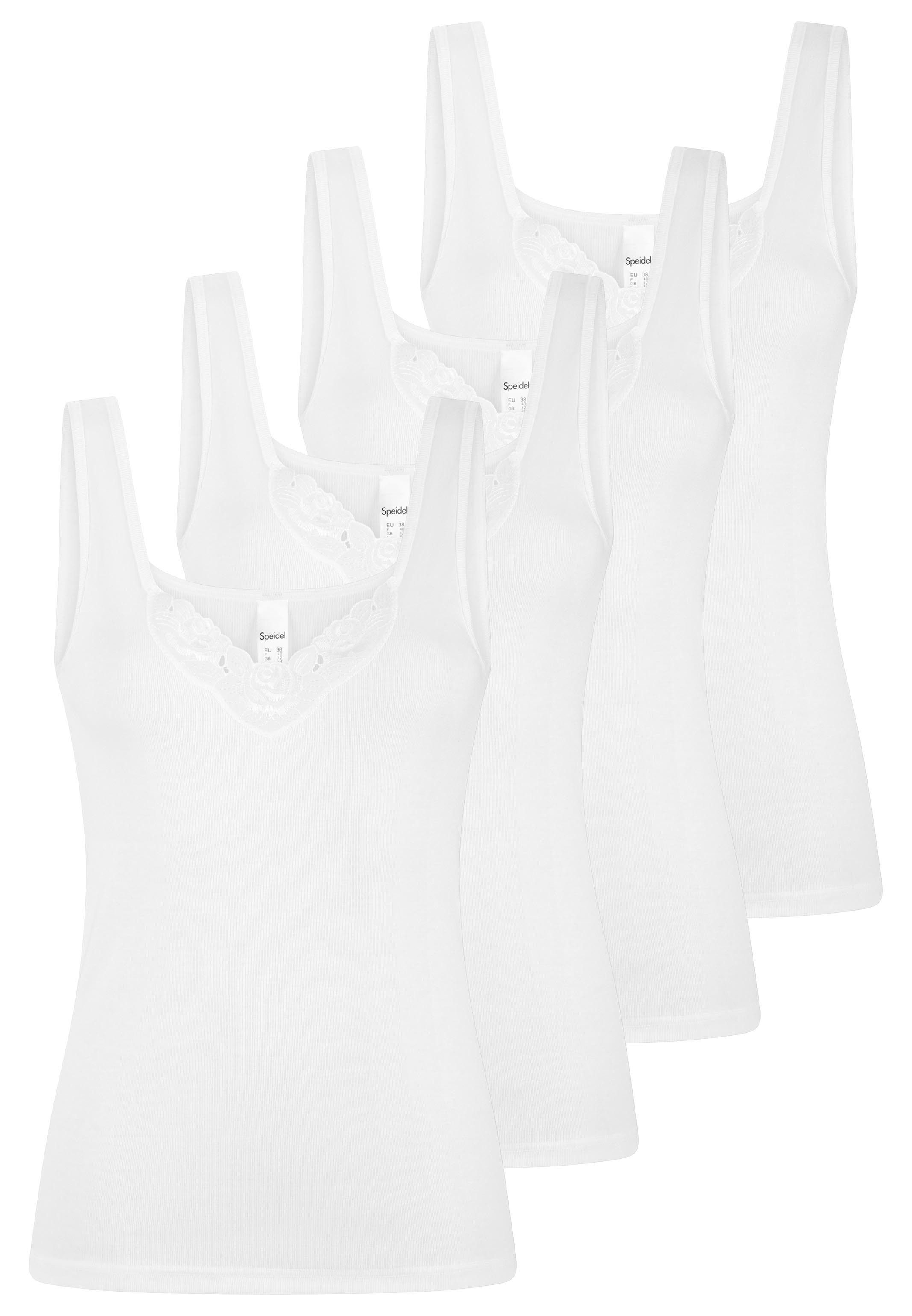 Speidel Unterhemd 4er Pack Basic (Spar-Set, 4-St) Unterhemd / Top - Baumwolle - Atmungsaktiv