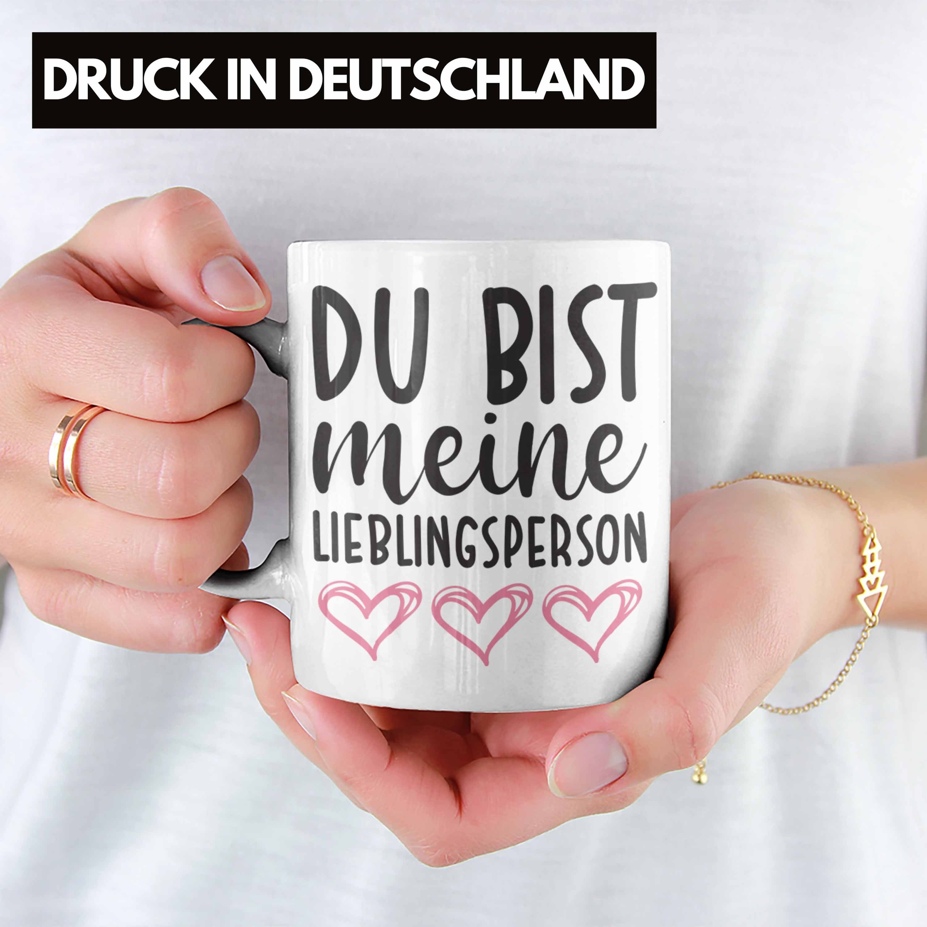 Freundin Lieblingsmensch Tasse Trendation Freund Geschenk Lieblingsperson Beste Tasse Spruch Tasse Weiss Trendation - mit