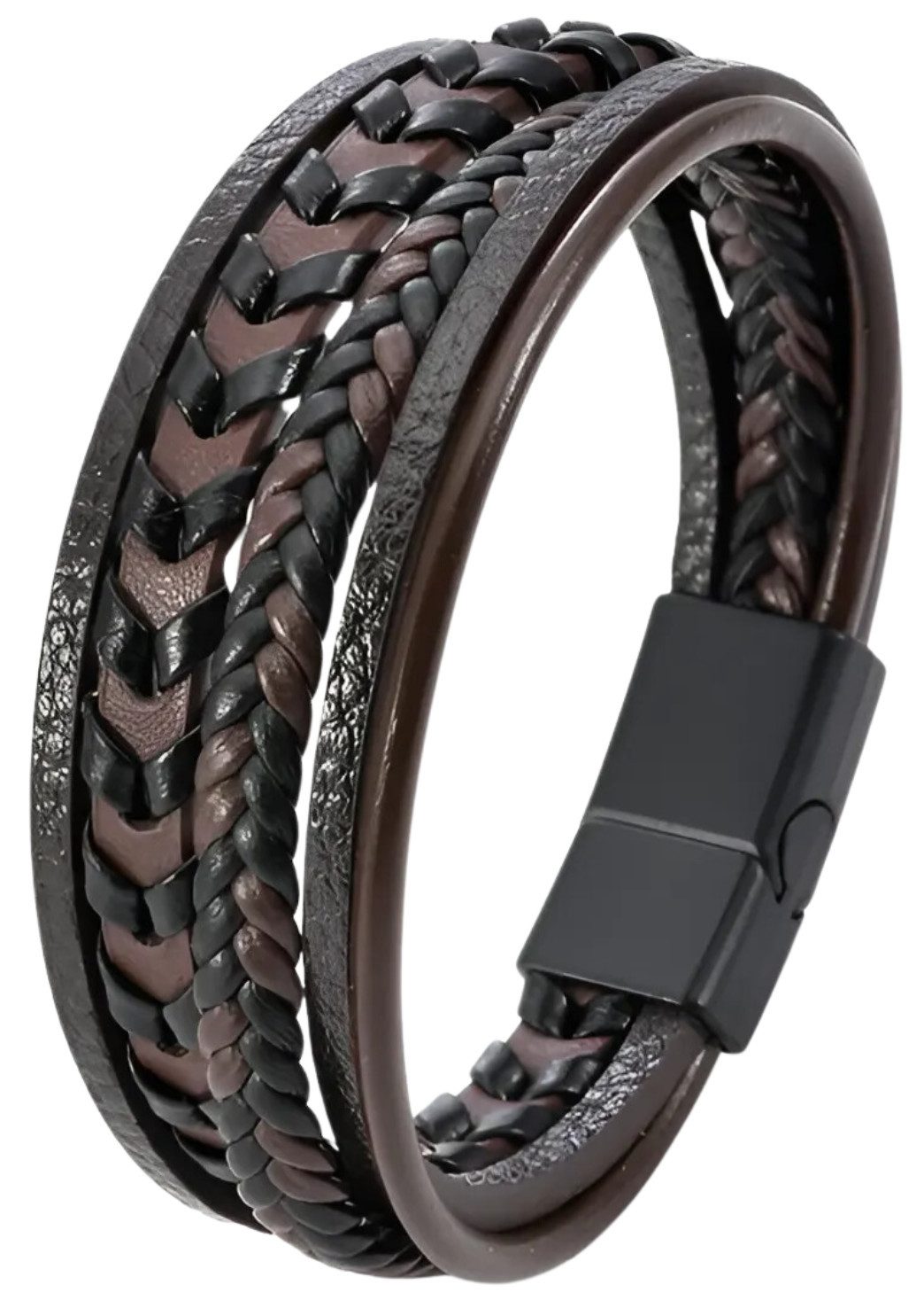S&T Design Lederarmband Herren Armband Schwarz günstig online kaufen