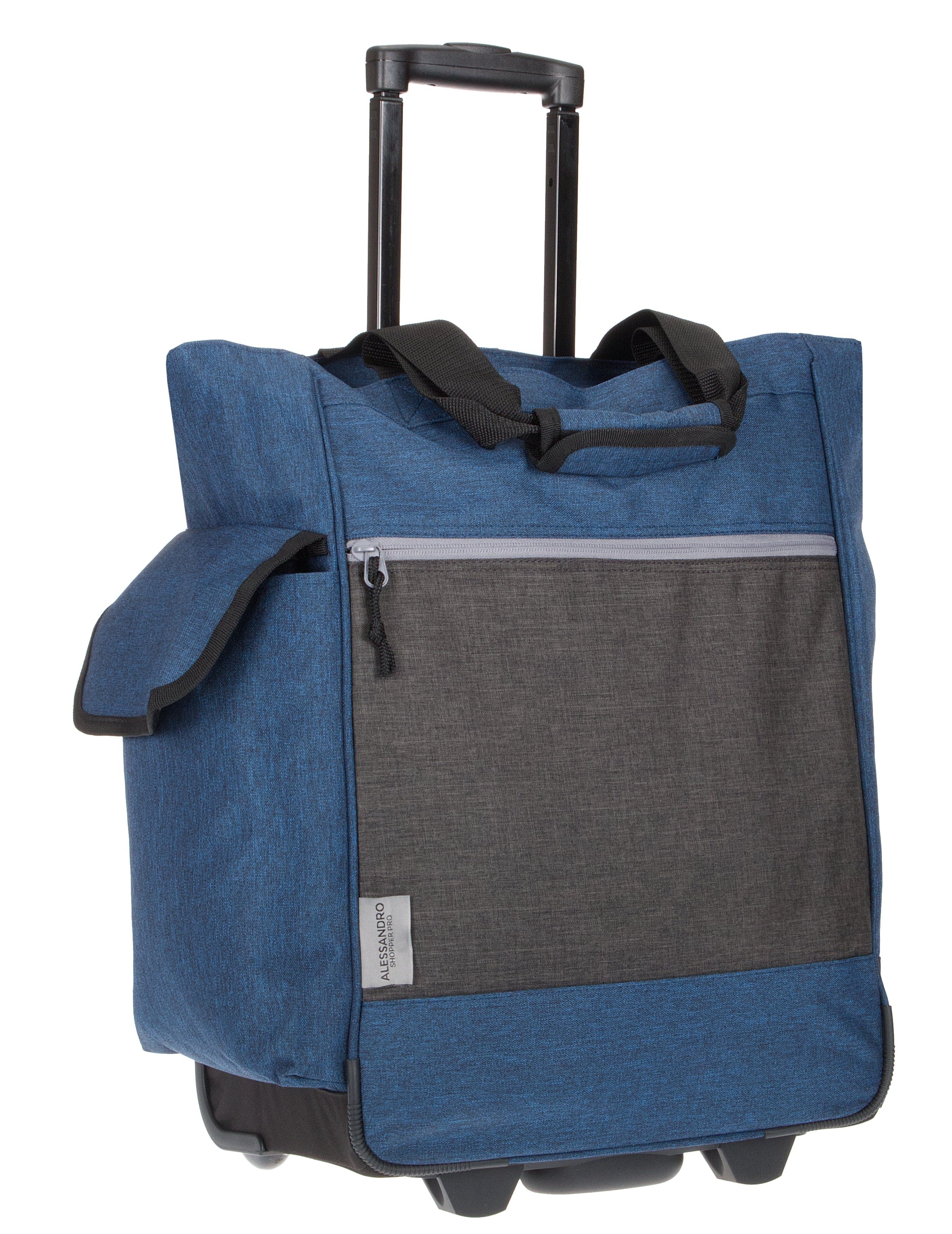 Alessandro Salvatore Einkaufstrolley Pro Shopping Trolley Einkaufswagen, Shoppingroller Einkaufsroller Trolly + Thermotasche
