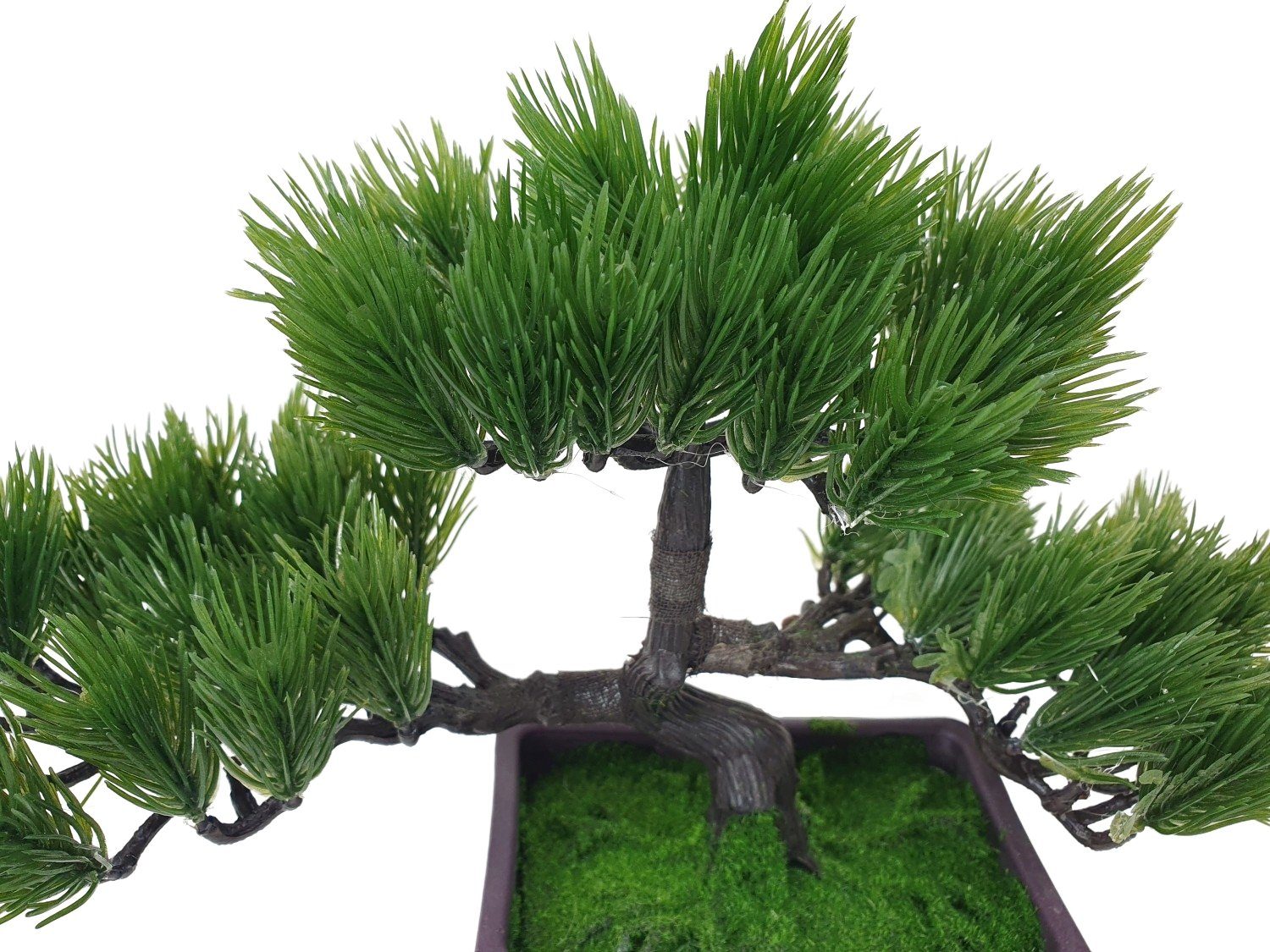 Baum Künstlicher Bonsai Kunstbonsai Topf im 21cm, sesua, Höhe cm 21