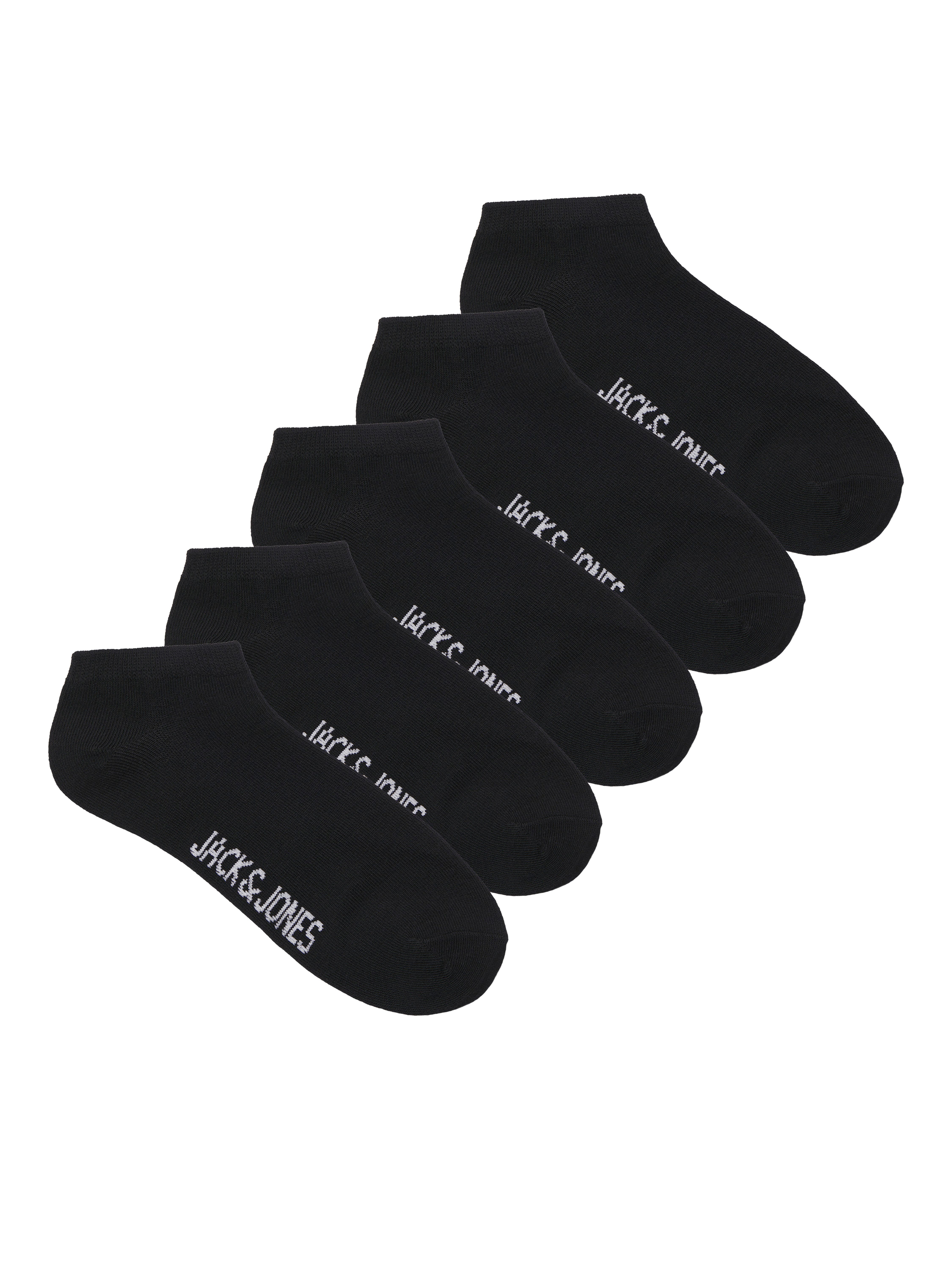 Jack & Jones Junior Socken JACDONGO im 5er Pack, mit Stretchbund, knöchellang (Packung, 5-Paar) unifarben, casual, eng, Jersey