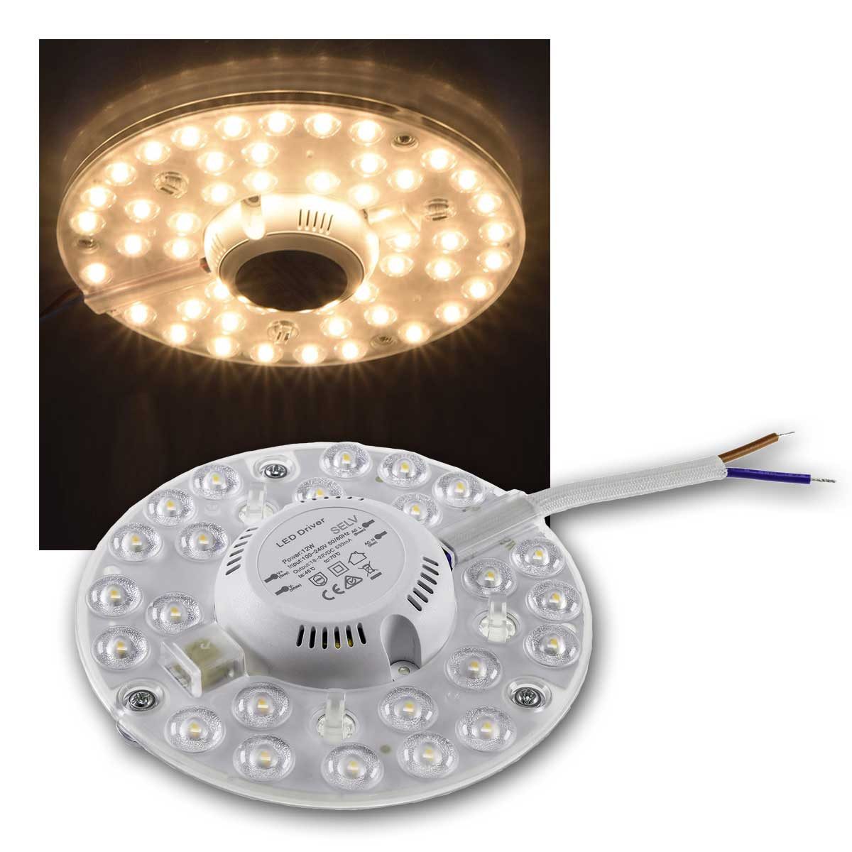 ChiliTec LED-Leuchtmittel LED Umrüstmodul "UM12ww" für Leuchten Ø125mm, warmweiß