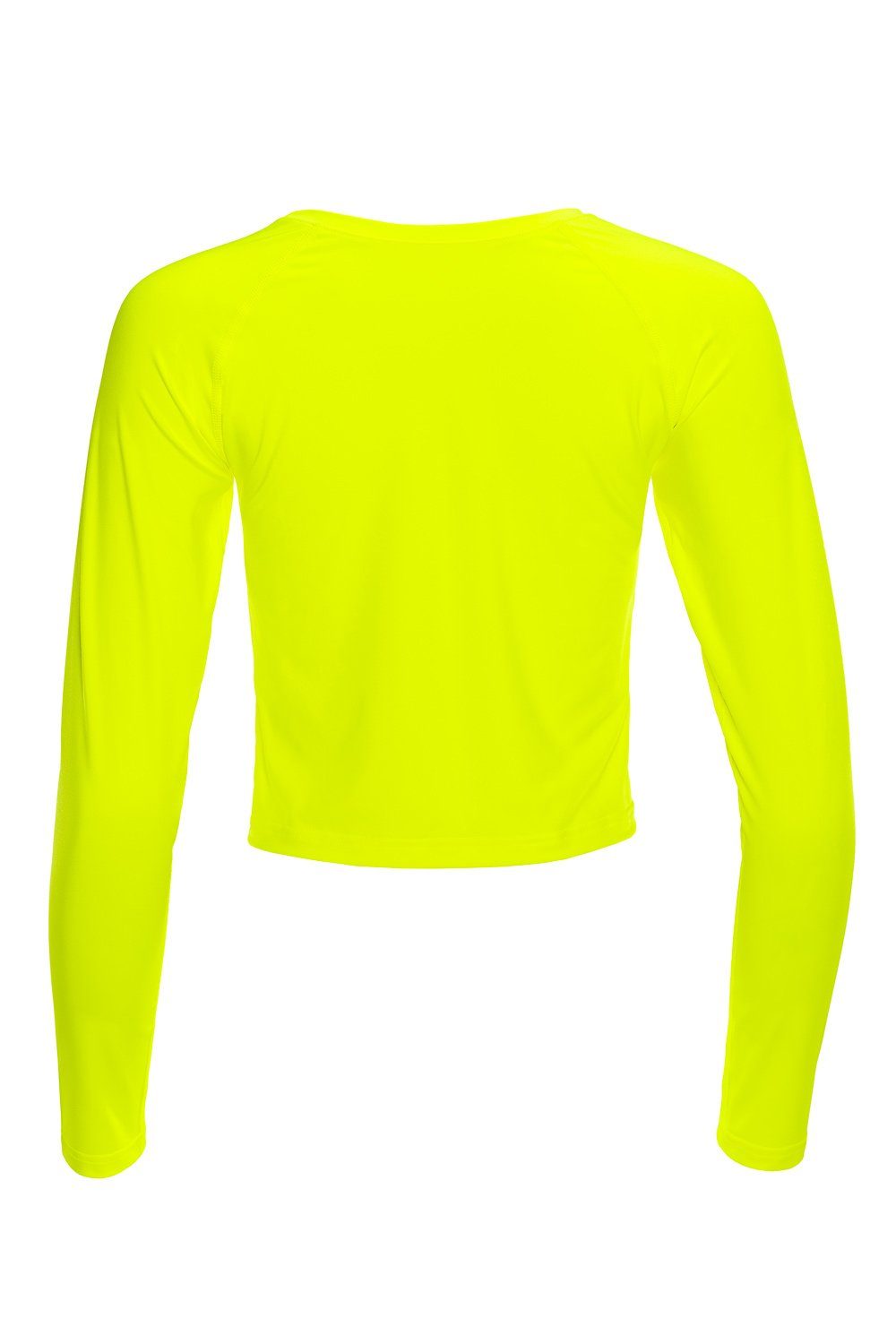 AET116 Langarmshirt Light Cropped neon gelb Functional Winshape