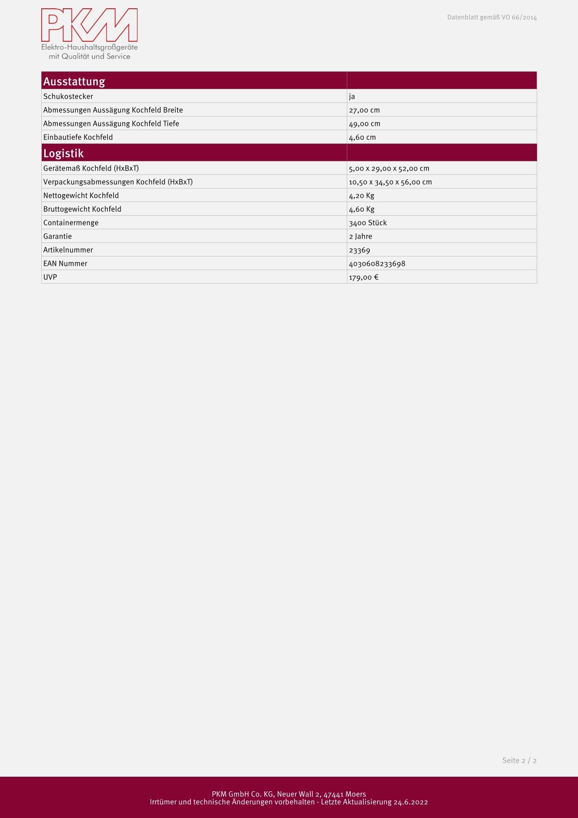 PKM Elektro-Kochfeld, Touch Control, 9 Leistungsstufen, Kindersicherung, Schuko Stecker