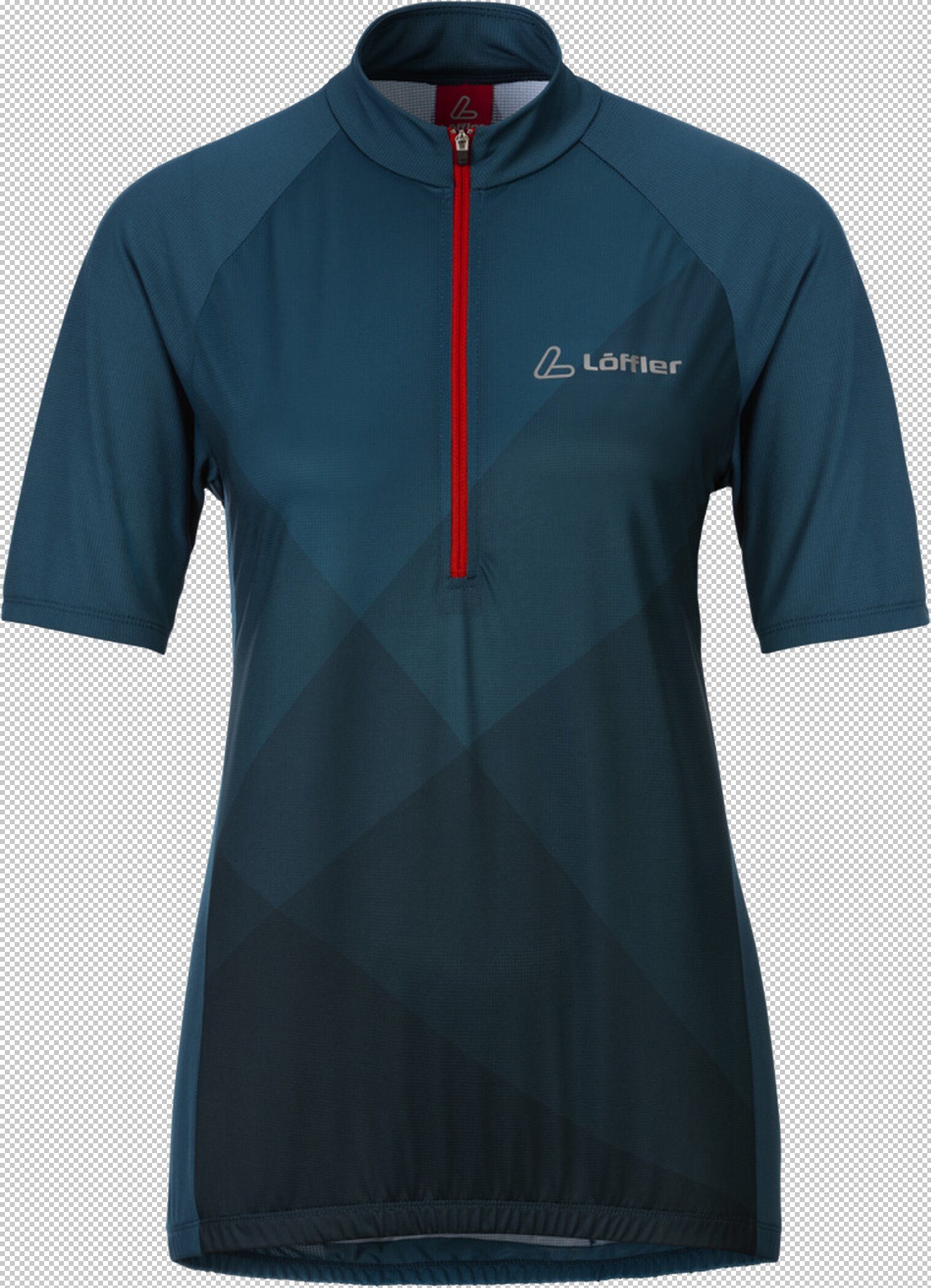 Loeffler Randall Radtrikot HR. BIKE-TRIKOT ROCKS BLUE CORAL