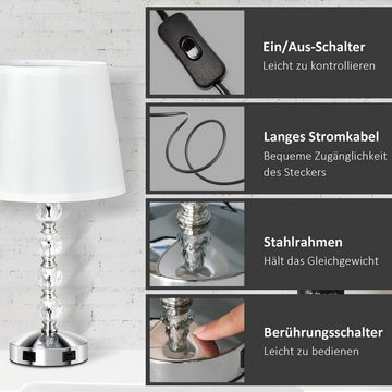 HOMCOM Tischleuchte Tischlampe