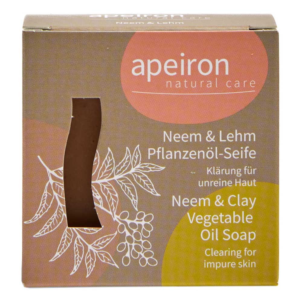 Apeiron Handseife Pflanzenöl-Seife - Neem & Lehm 100g