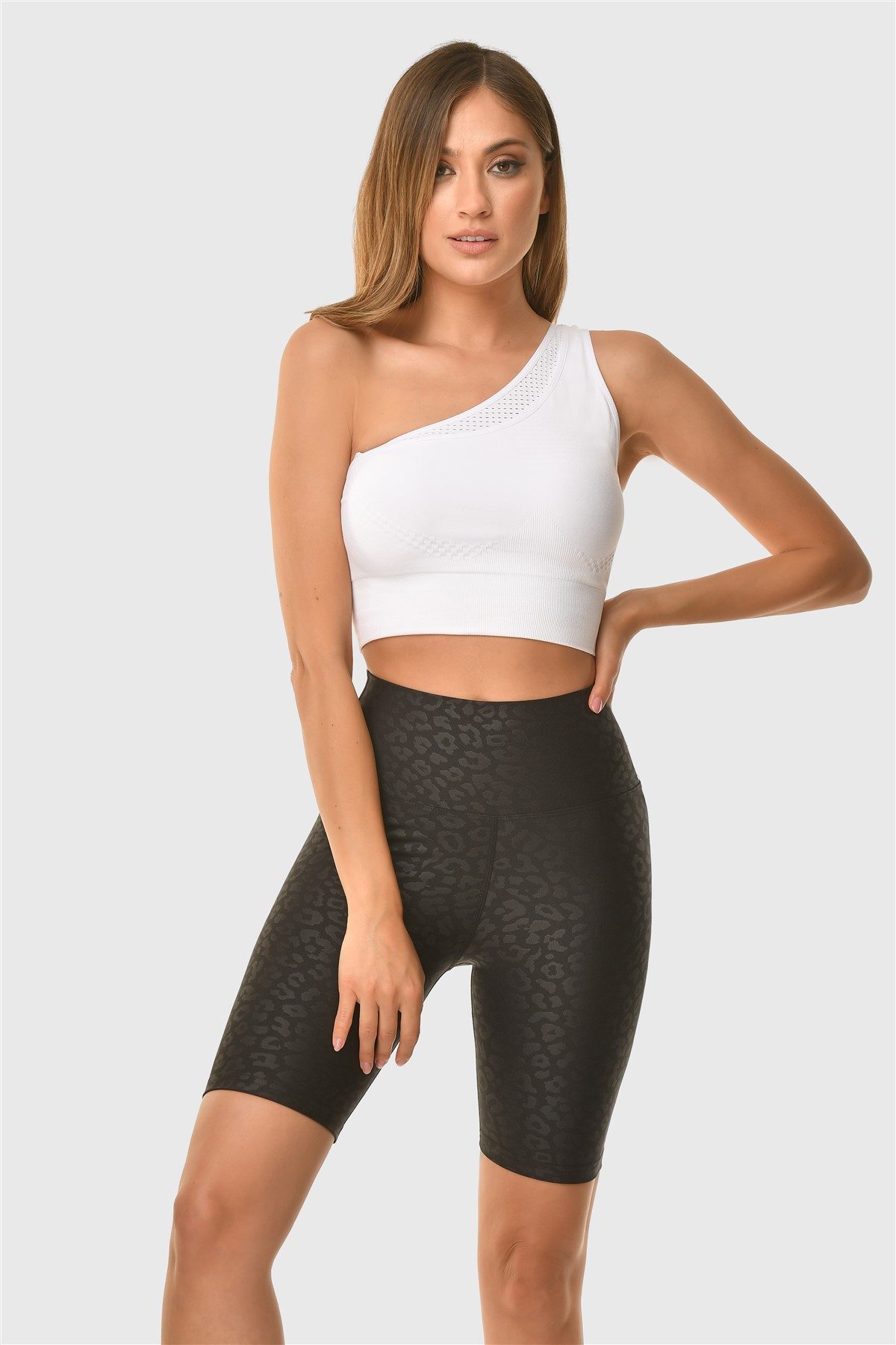 Superstacy Radlerhose Radlerhose mit Leopard Muster