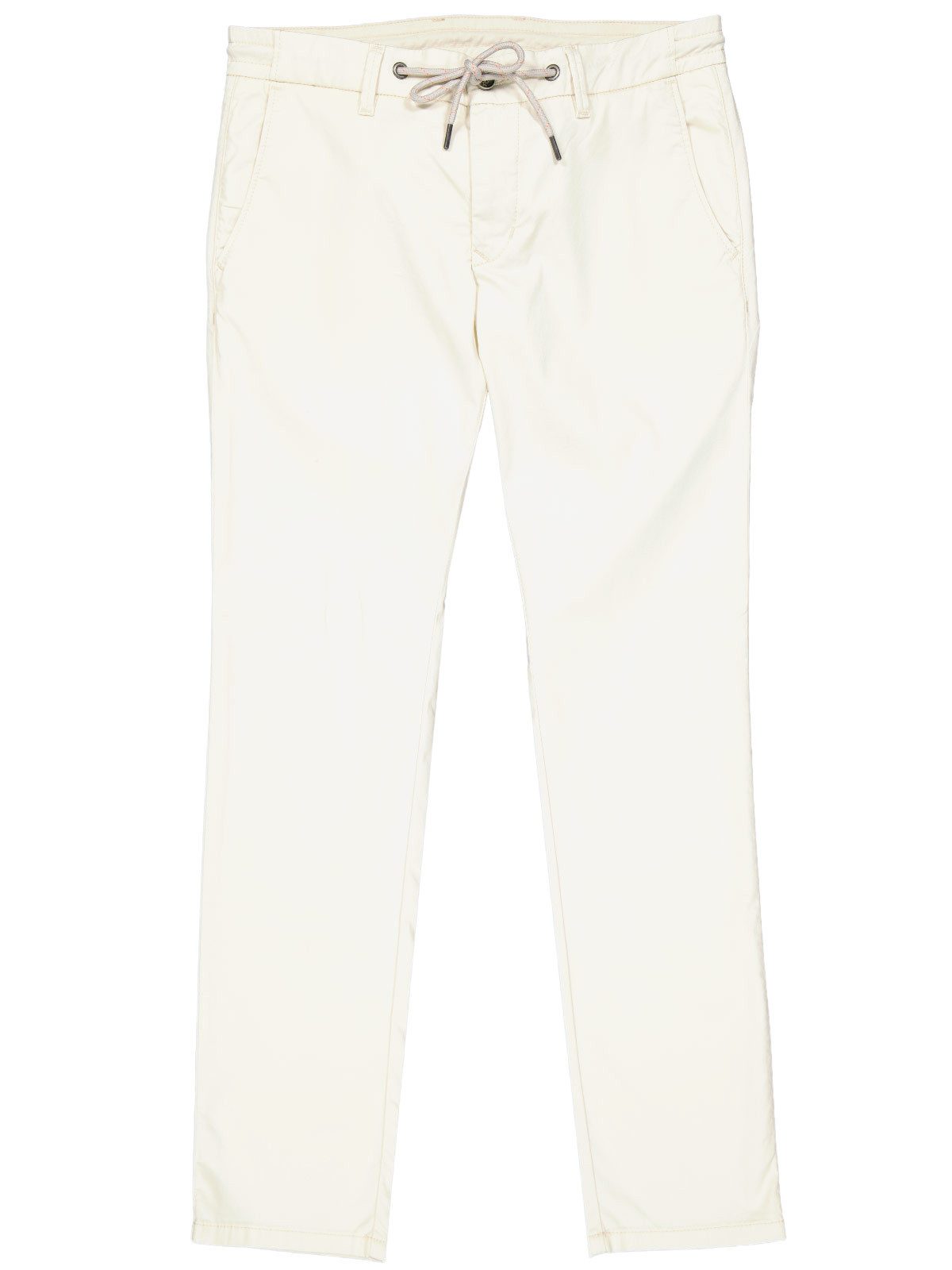 emilio adani Chinohose Herren Modische Chino-Hose, Naturweiss